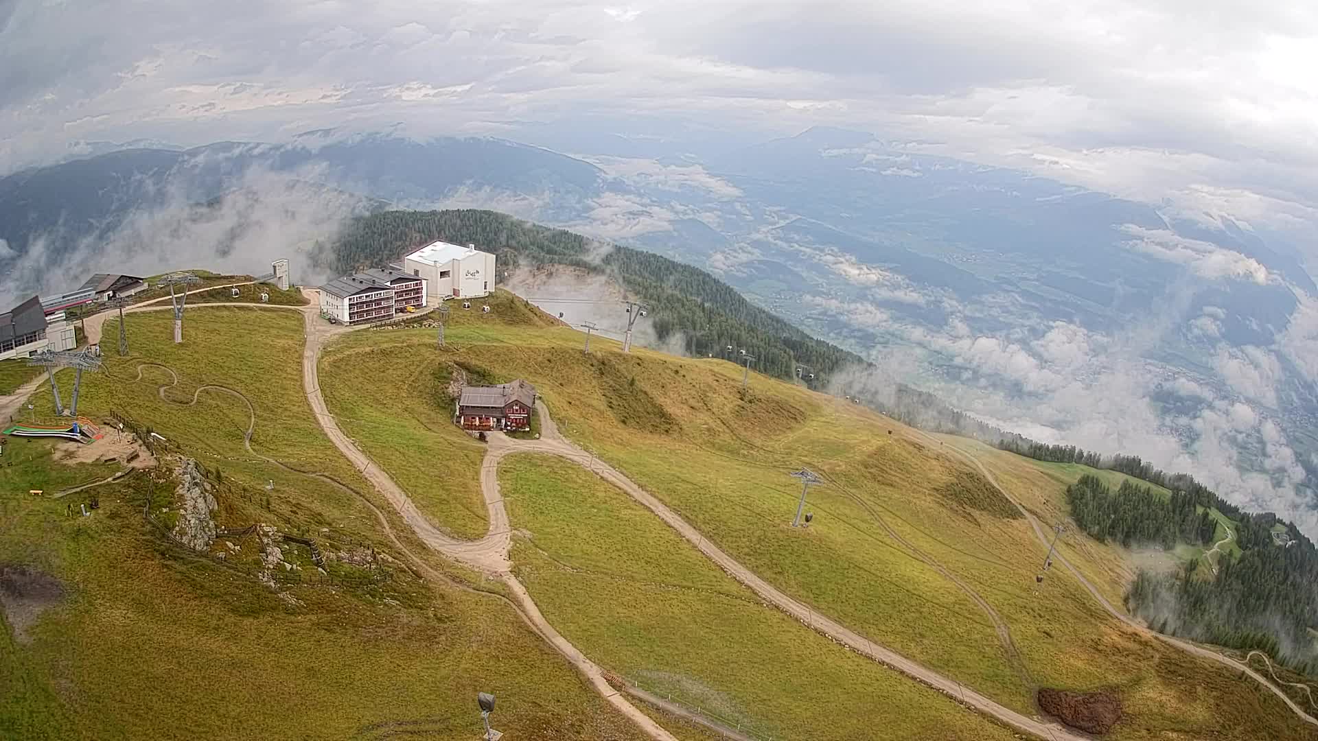 Kronplatz peak Ski resort | view to Bruneck
