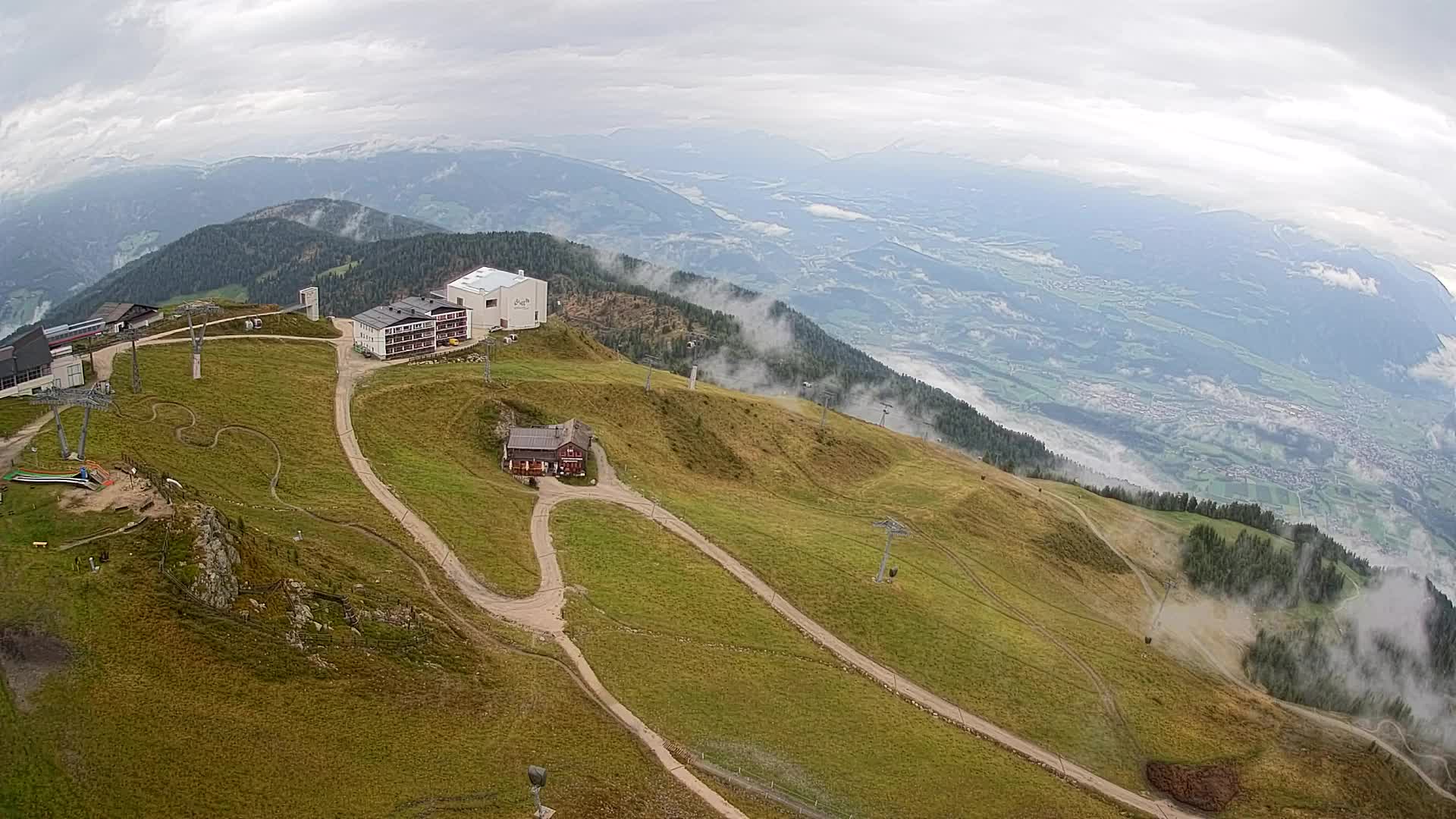 Smučišče Kronplatz – vrh | pogled na Bruneck