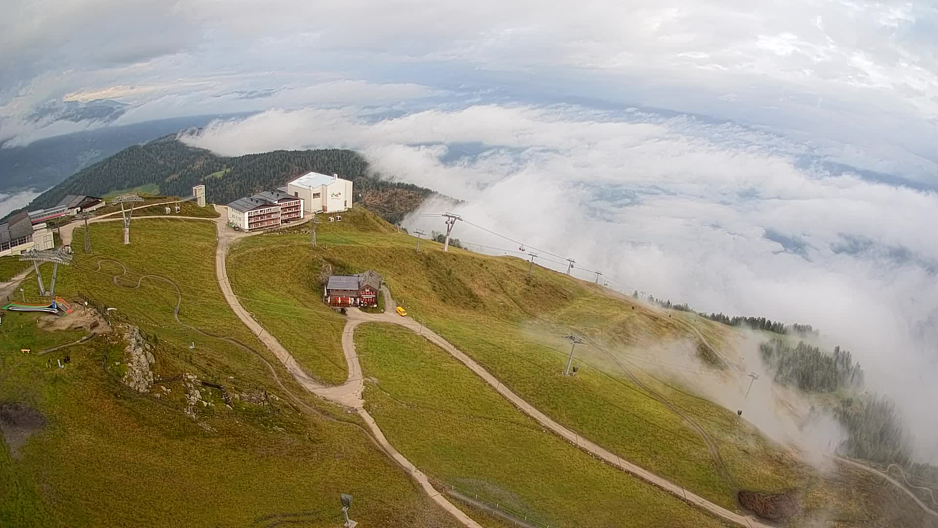 Smučišče Kronplatz – vrh | pogled na Bruneck