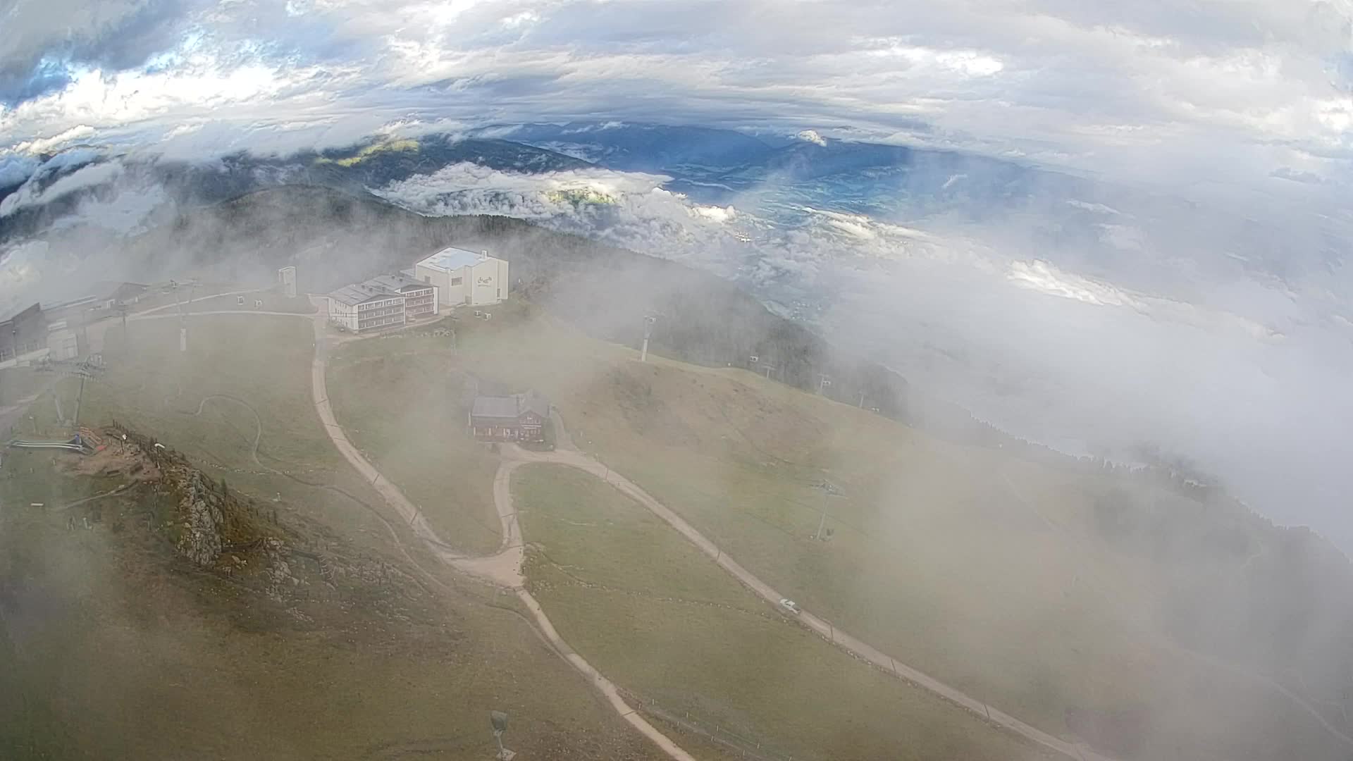 Kronplatz peak Ski resort | view to Bruneck