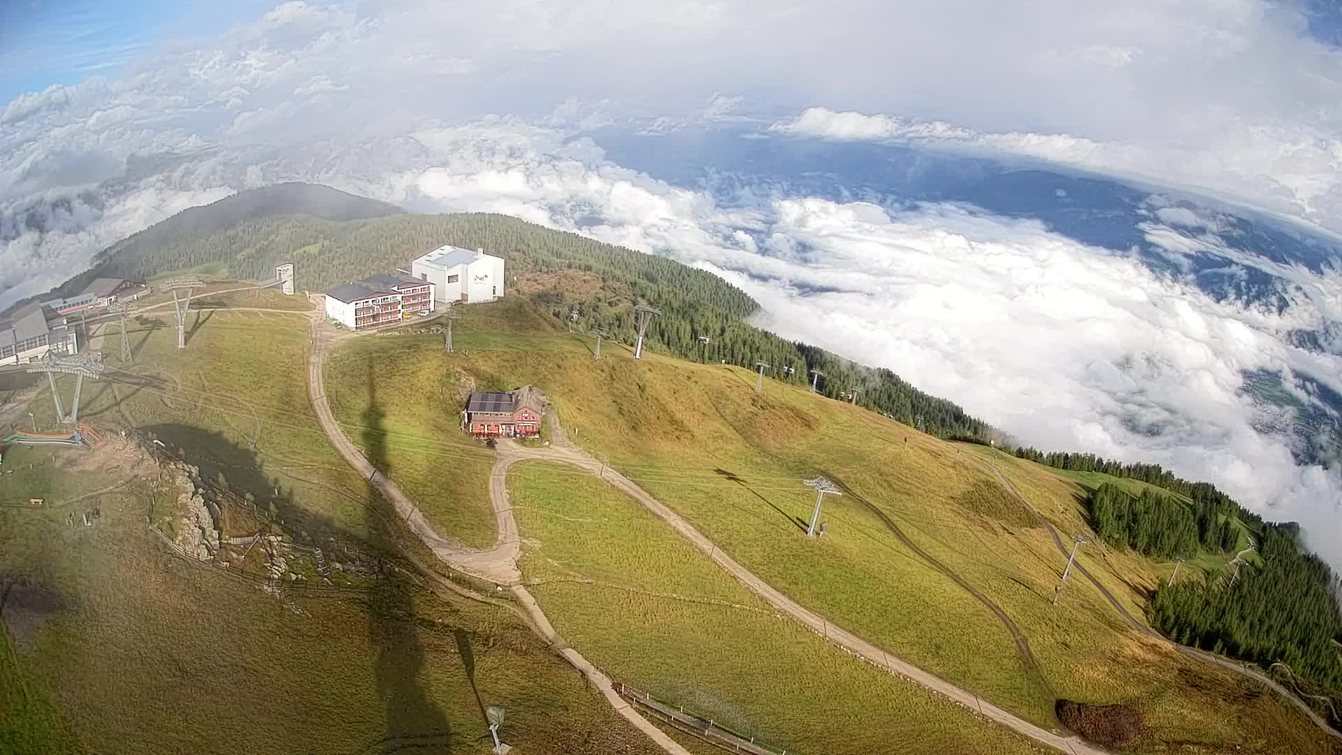 Stazione sciistica di Plan de Corones | vista su Brunico