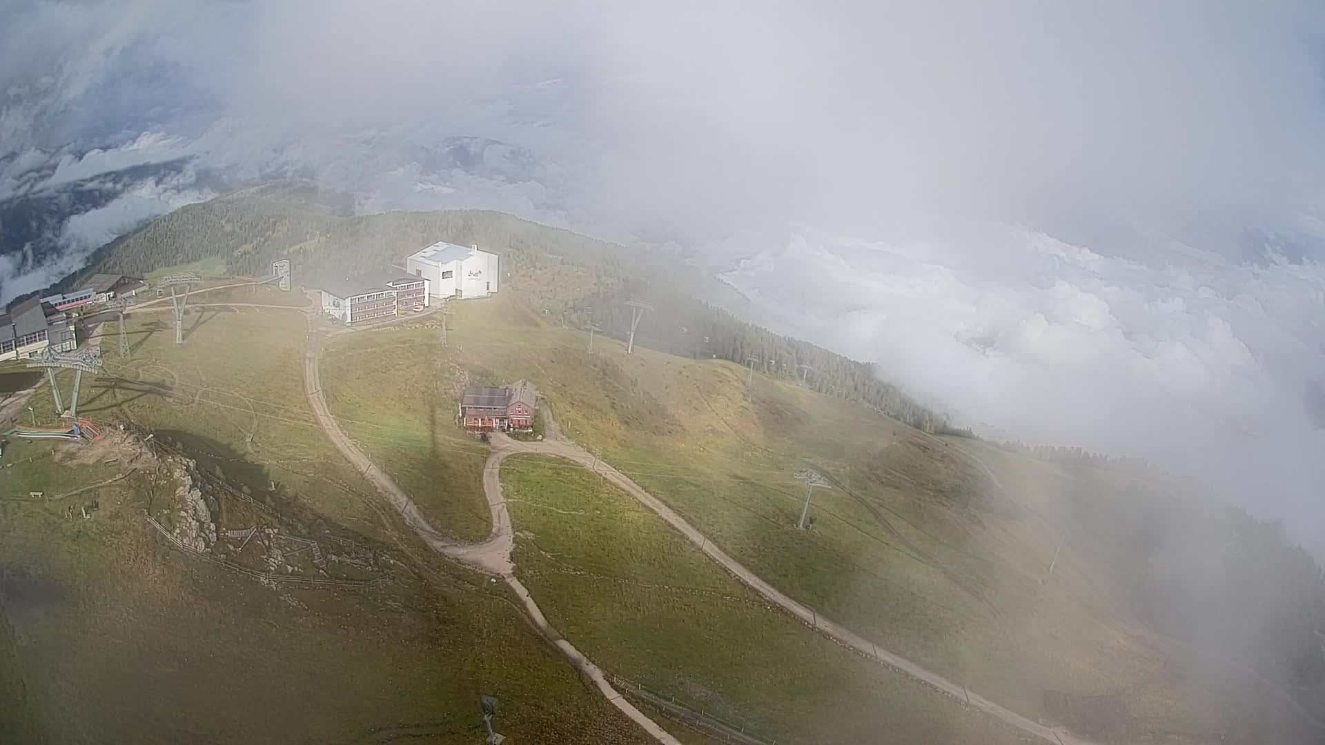 Skigebiet Kronplatz Gipfel | Blick auf Bruneck