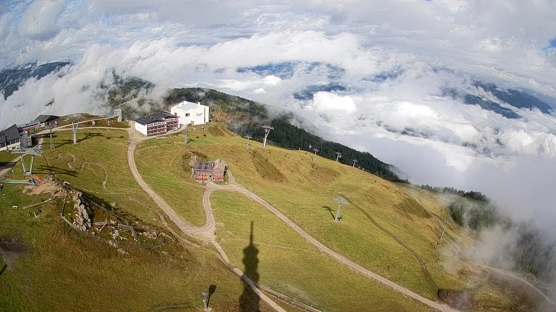 Stazione sciistica di Plan de Corones | vista su Brunico