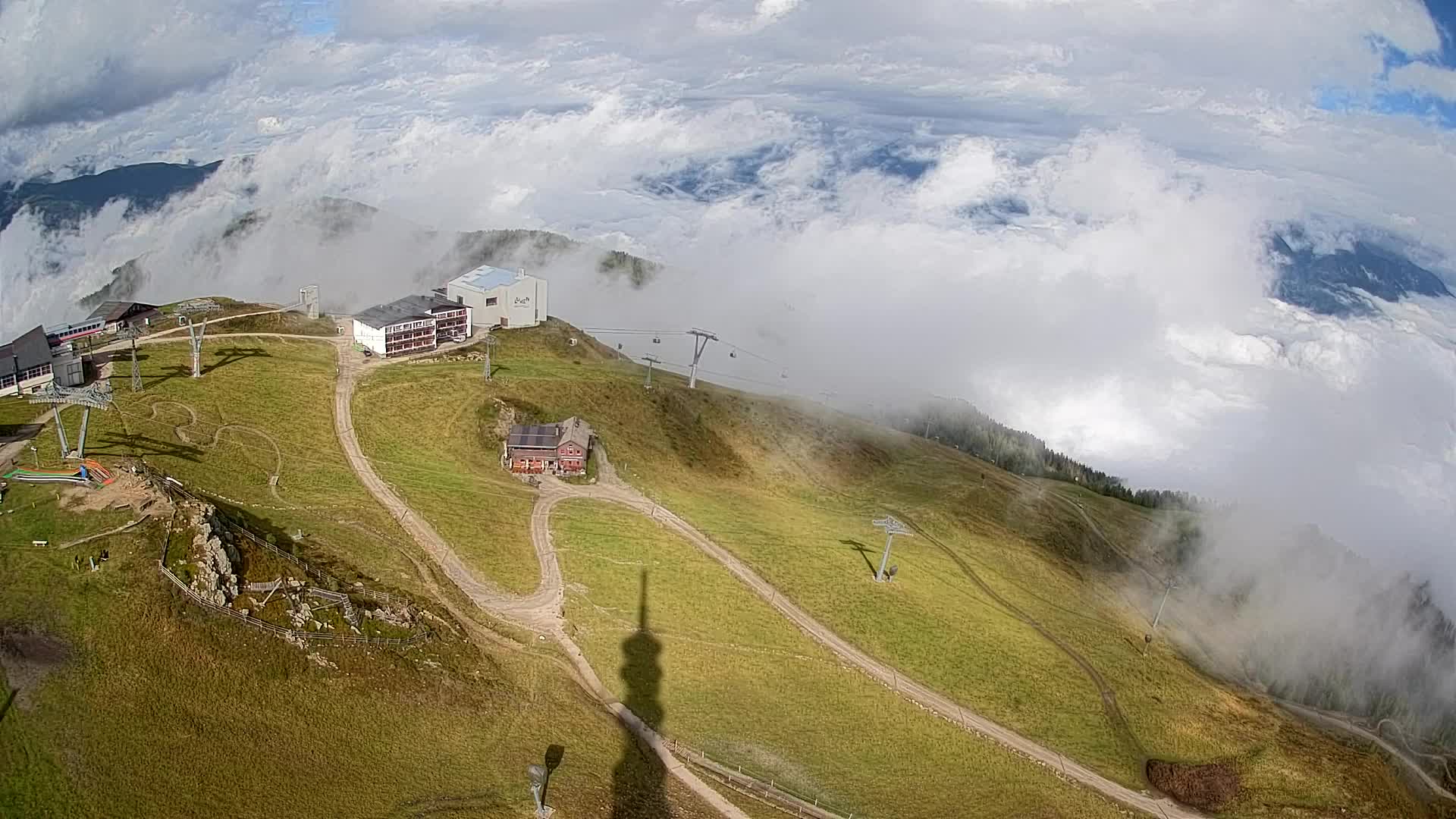 Skigebiet Kronplatz Gipfel | Blick auf Bruneck