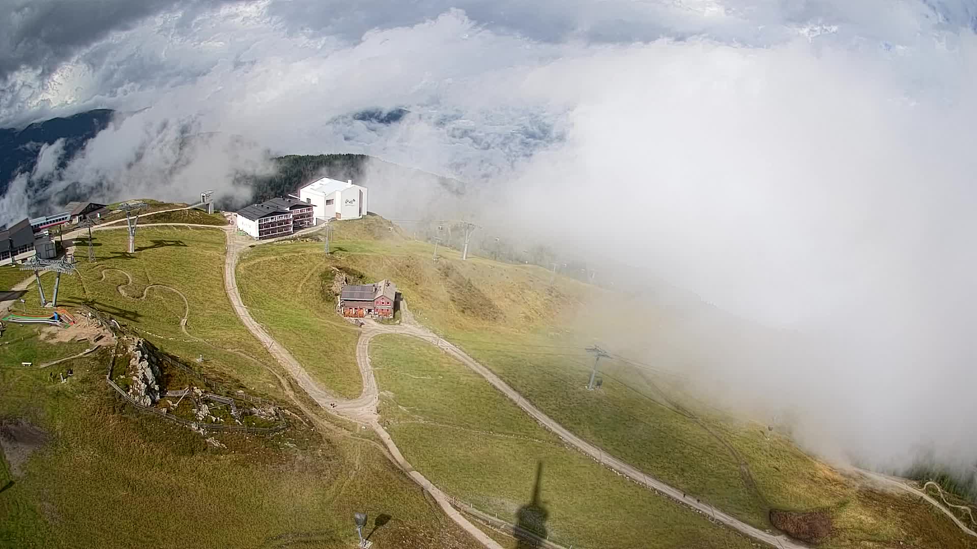 Kronplatz peak Ski resort | view to Bruneck