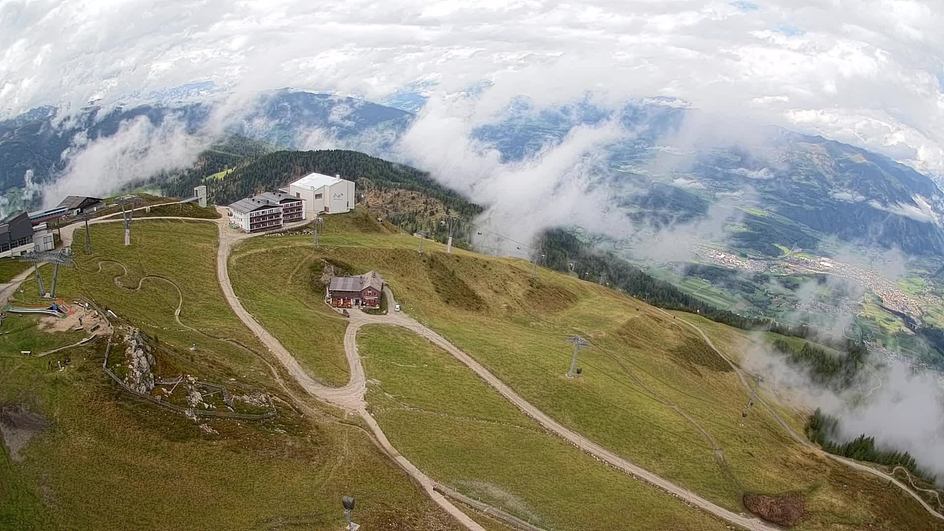 Smučišče Kronplatz – vrh | pogled na Bruneck