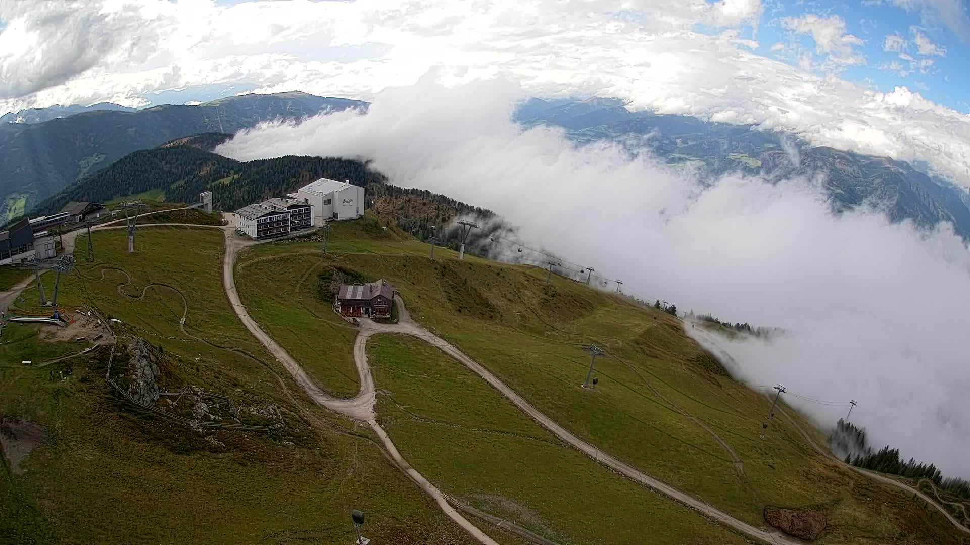 Kronplatz peak Ski resort | view to Bruneck