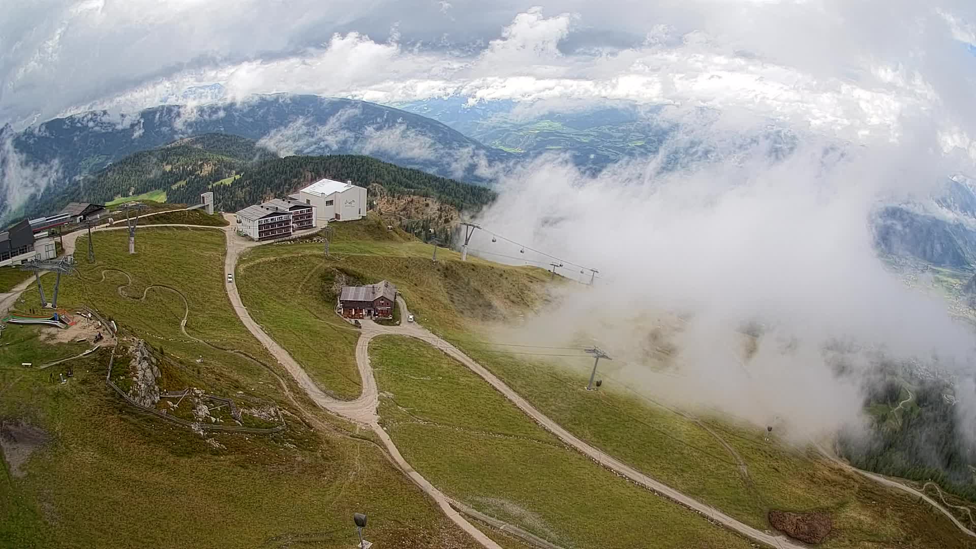 Kronplatz peak Ski resort | view to Bruneck