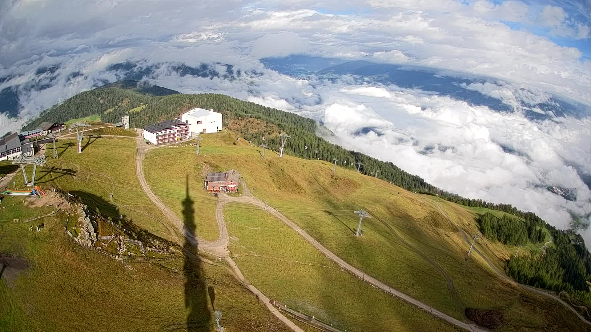 Smučišče Kronplatz – vrh | pogled na Bruneck