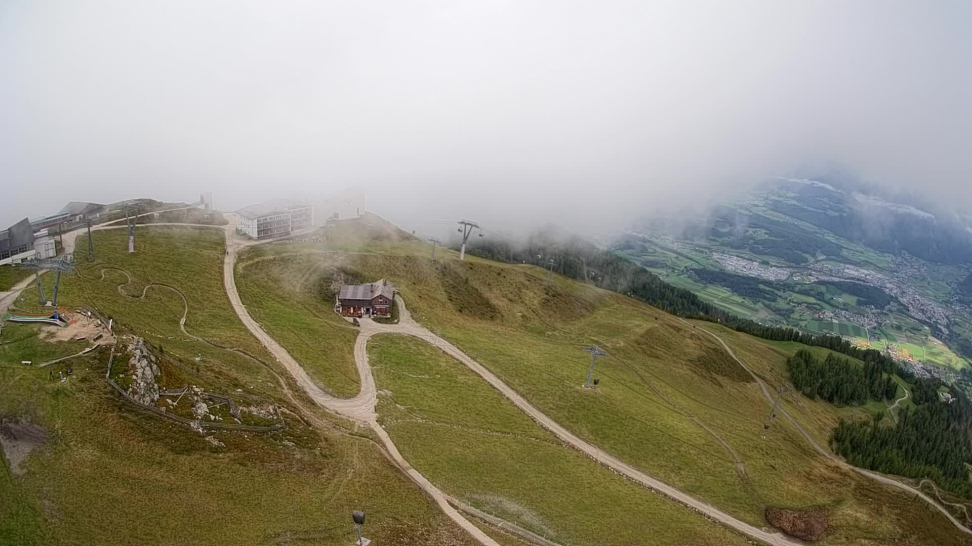 Kronplatz peak Ski resort | view to Bruneck