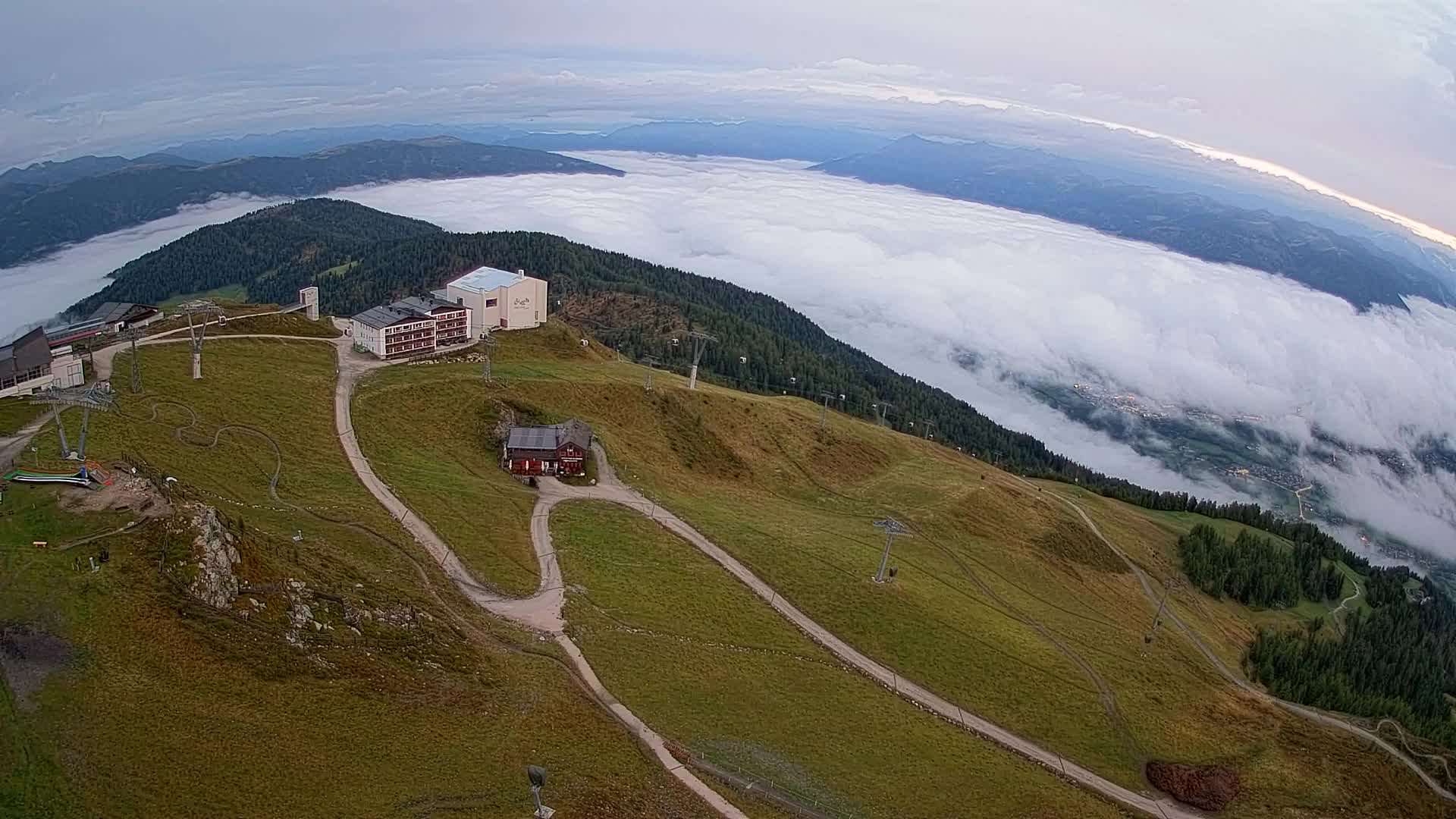 Kronplatz peak Ski resort | view to Bruneck