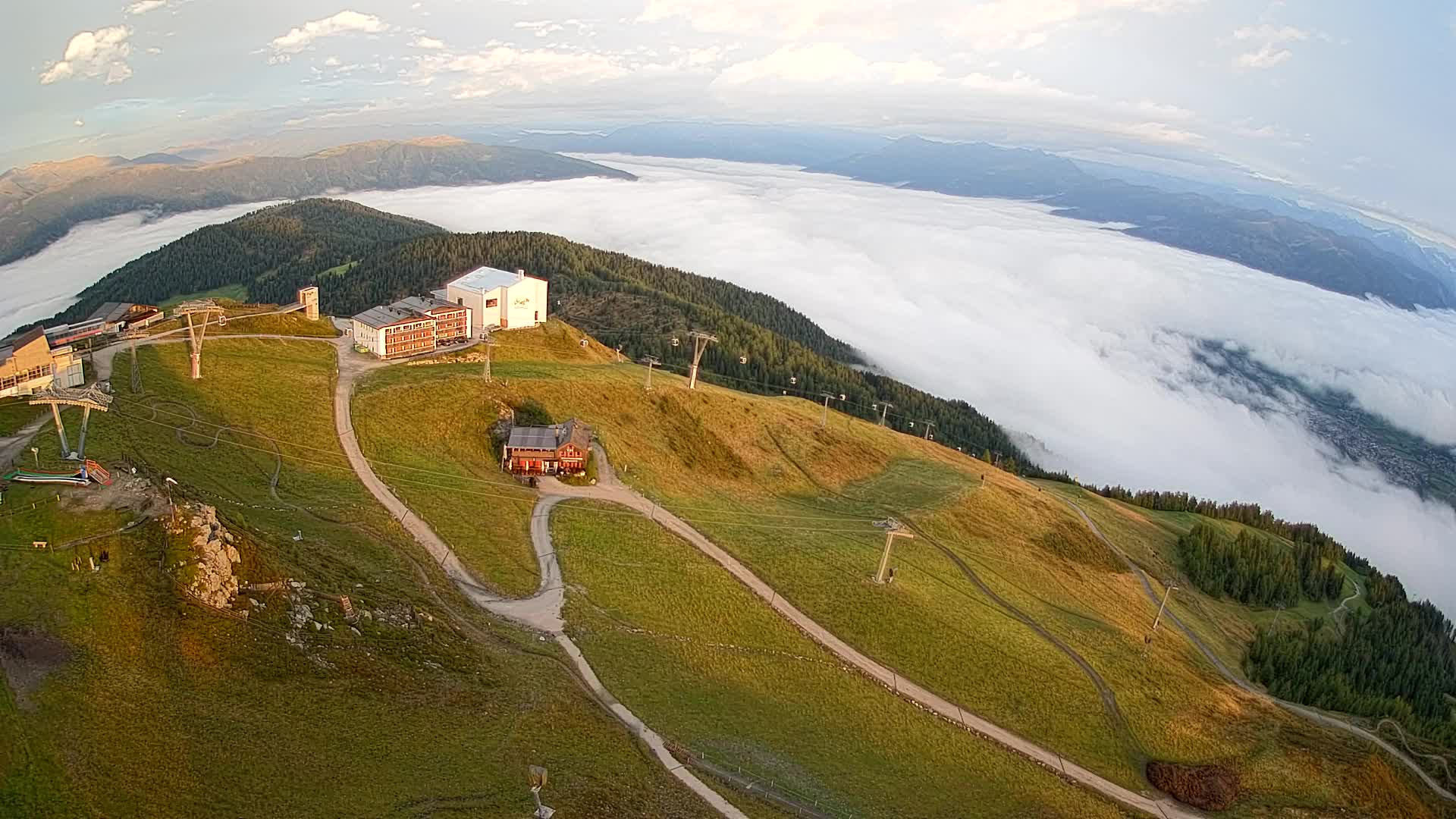 Kronplatz peak Ski resort | view to Bruneck