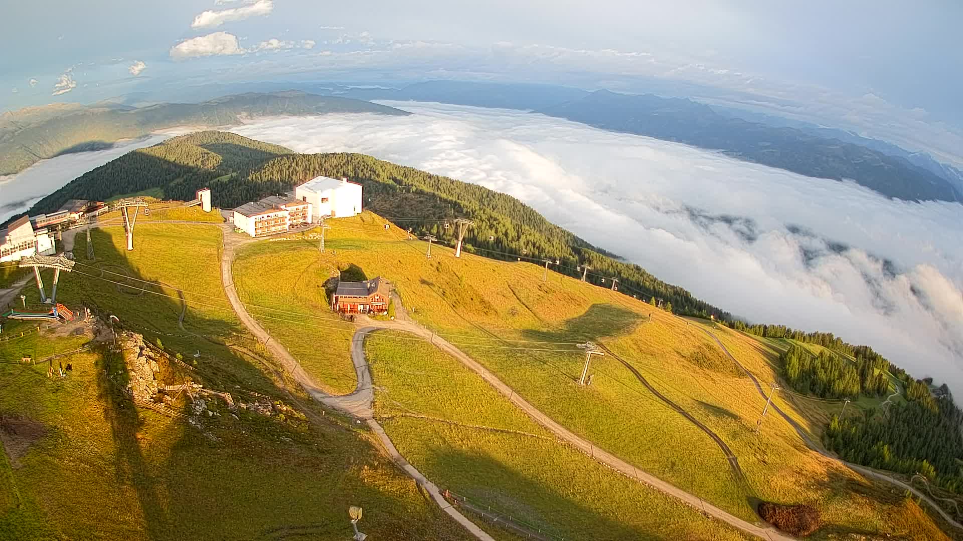 Kronplatz peak Ski resort | view to Bruneck