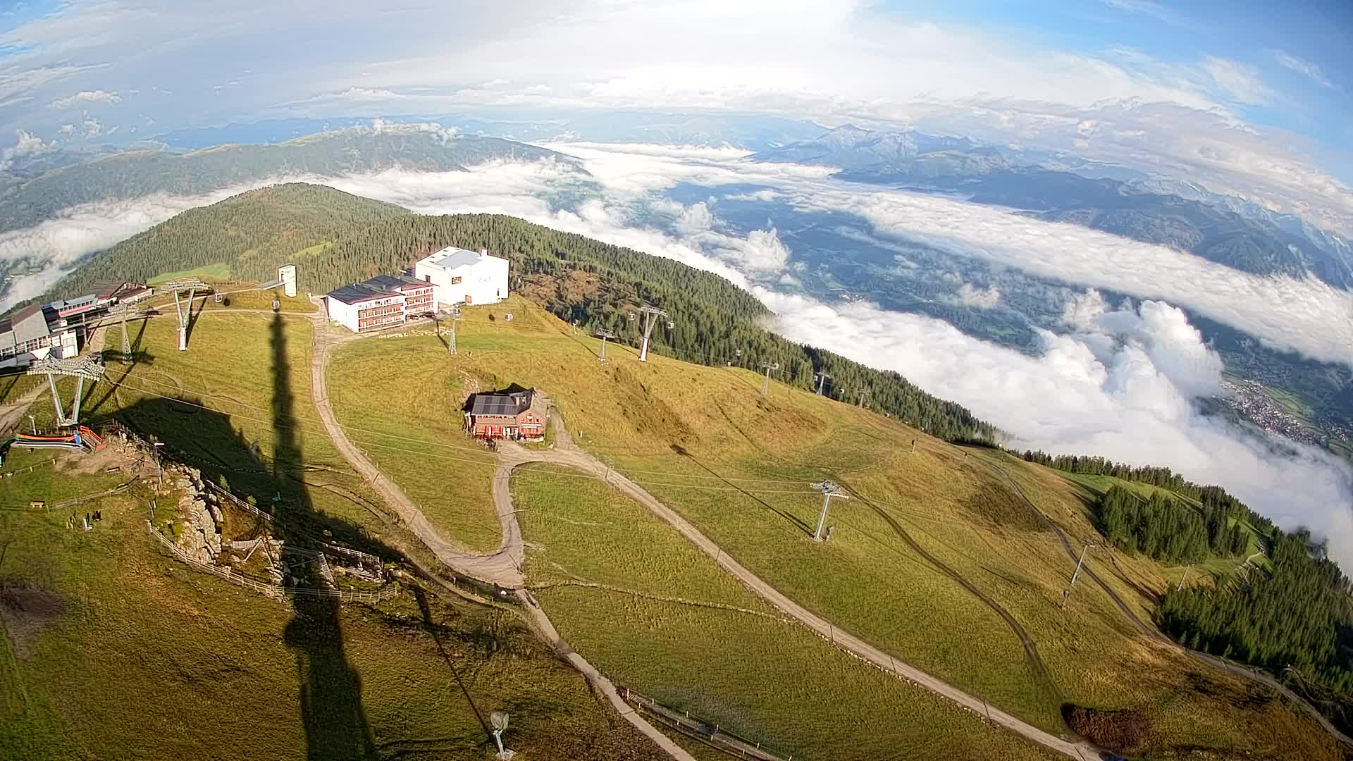 Smučišče Kronplatz – vrh | pogled na Bruneck
