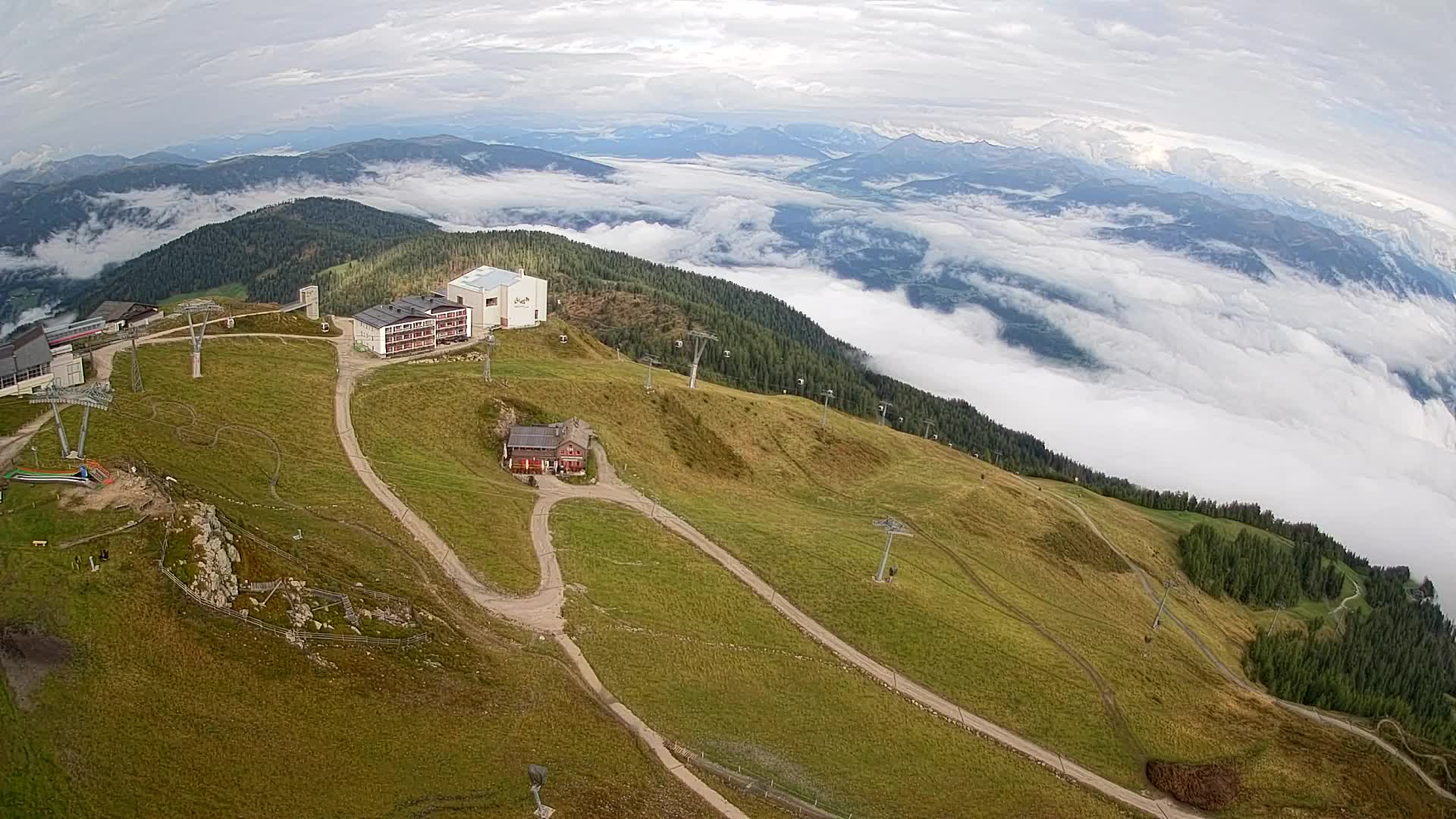 Smučišče Kronplatz – vrh | pogled na Bruneck