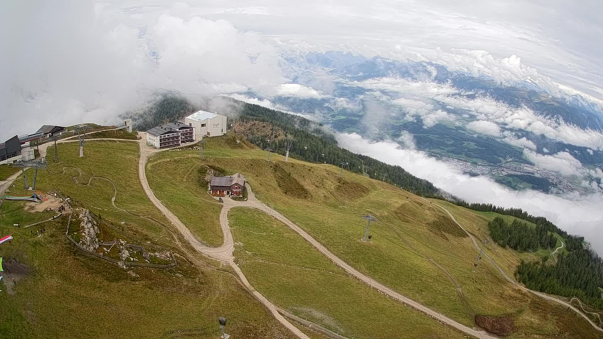 Kronplatz peak Ski resort | view to Bruneck