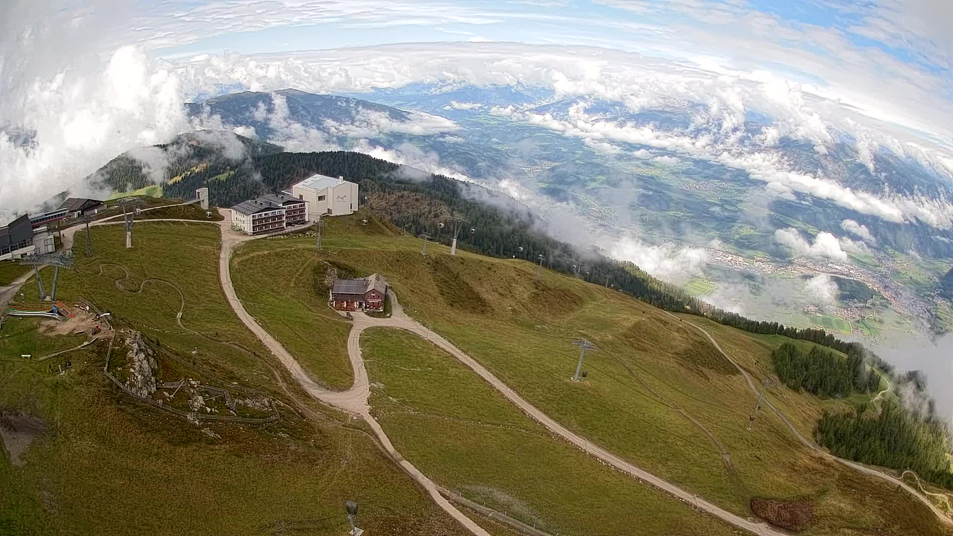 Smučišče Kronplatz – vrh | pogled na Bruneck