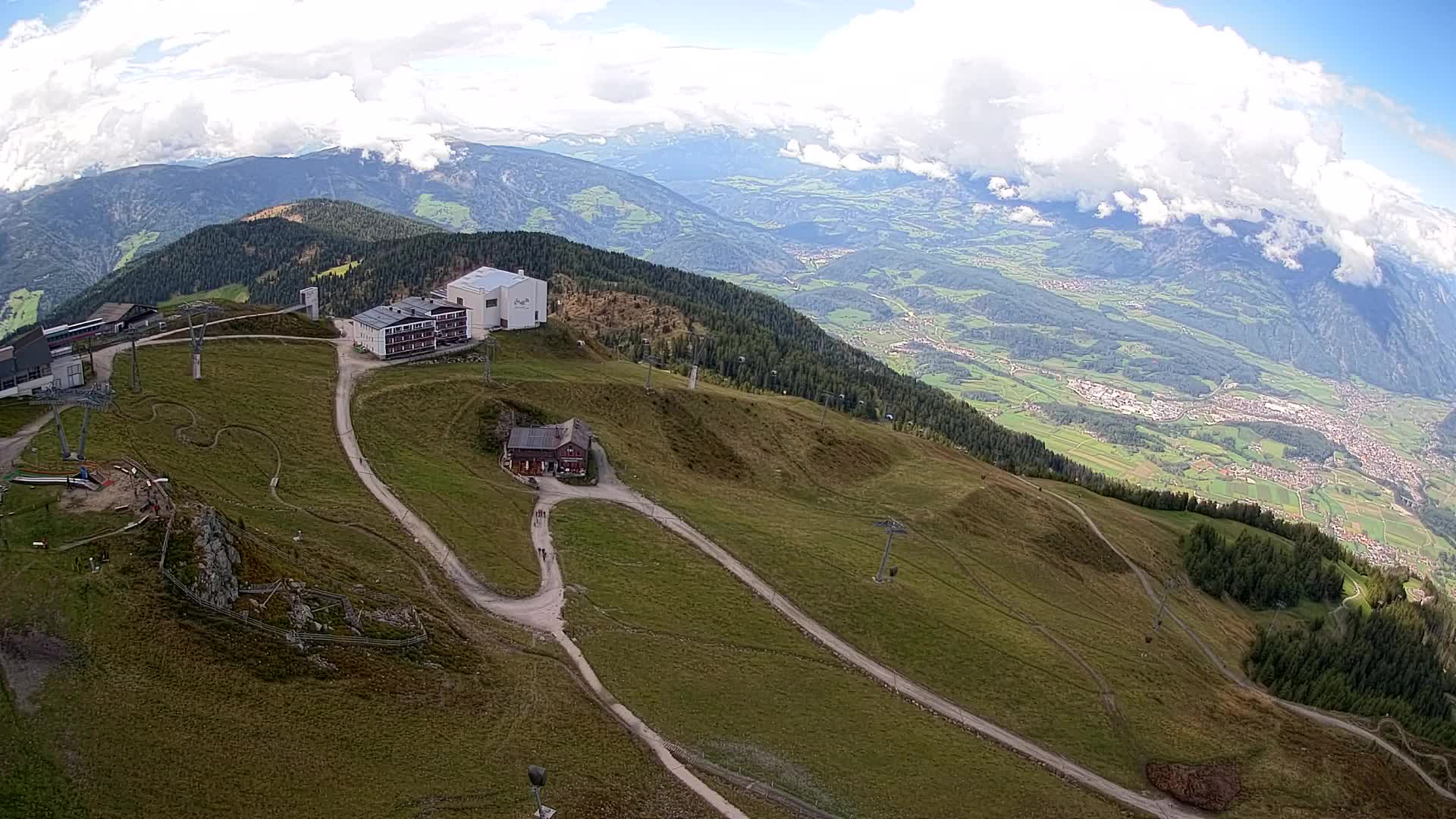 Smučišče Kronplatz – vrh | pogled na Bruneck