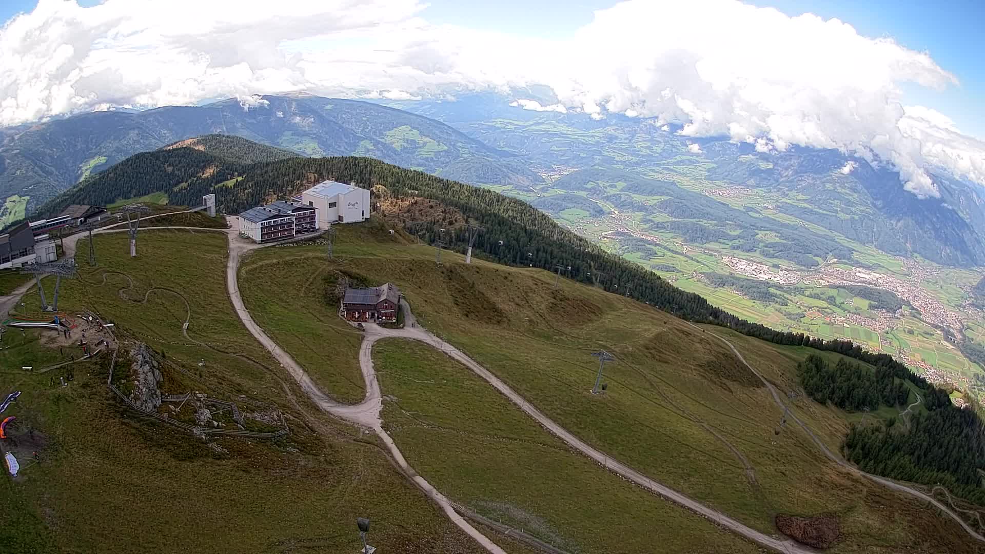 Kronplatz peak Ski resort | view to Bruneck