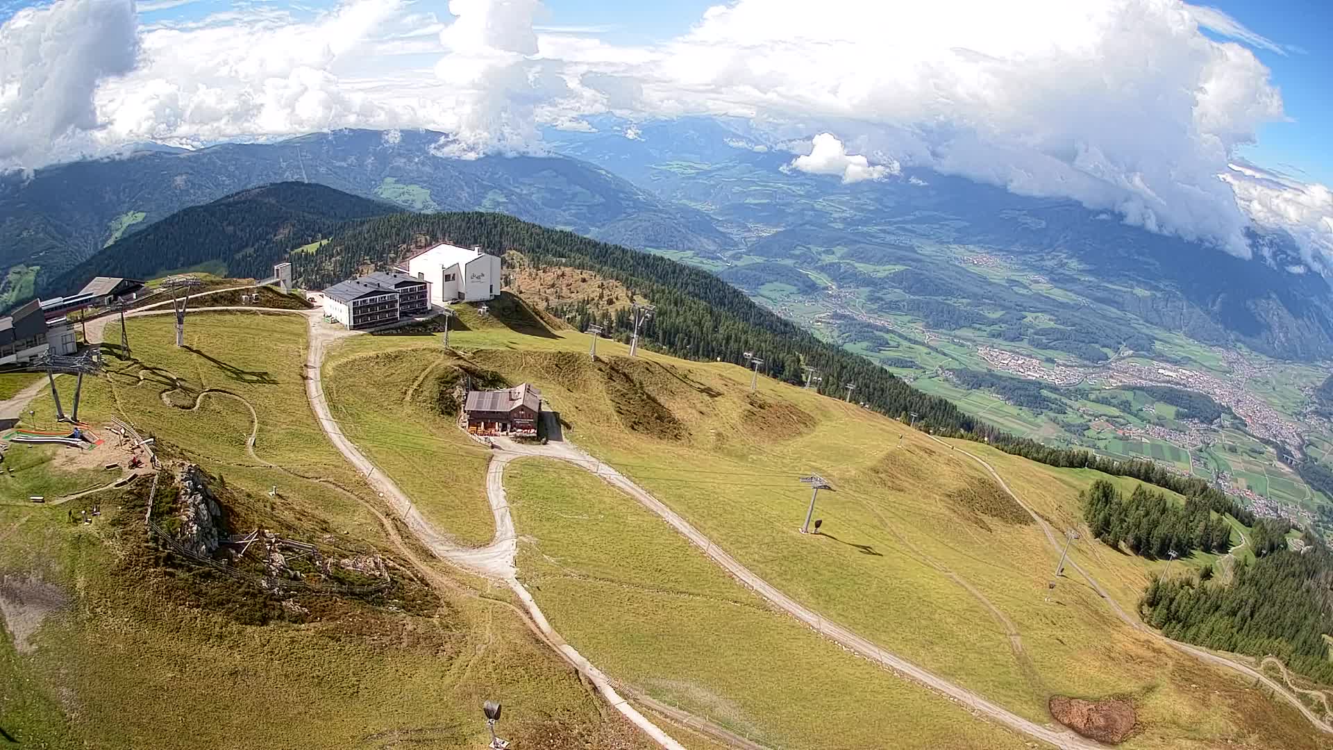 Smučišče Kronplatz – vrh | pogled na Bruneck