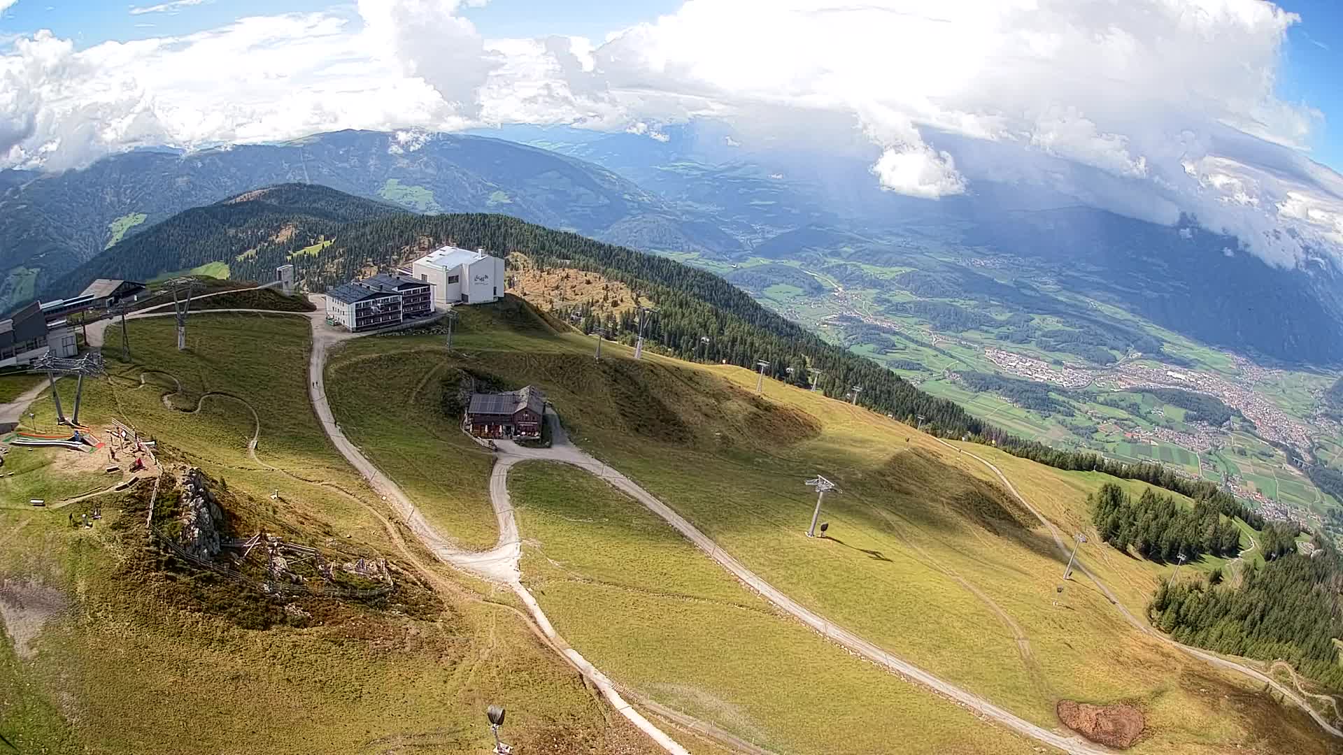 Kronplatz peak Ski resort | view to Bruneck
