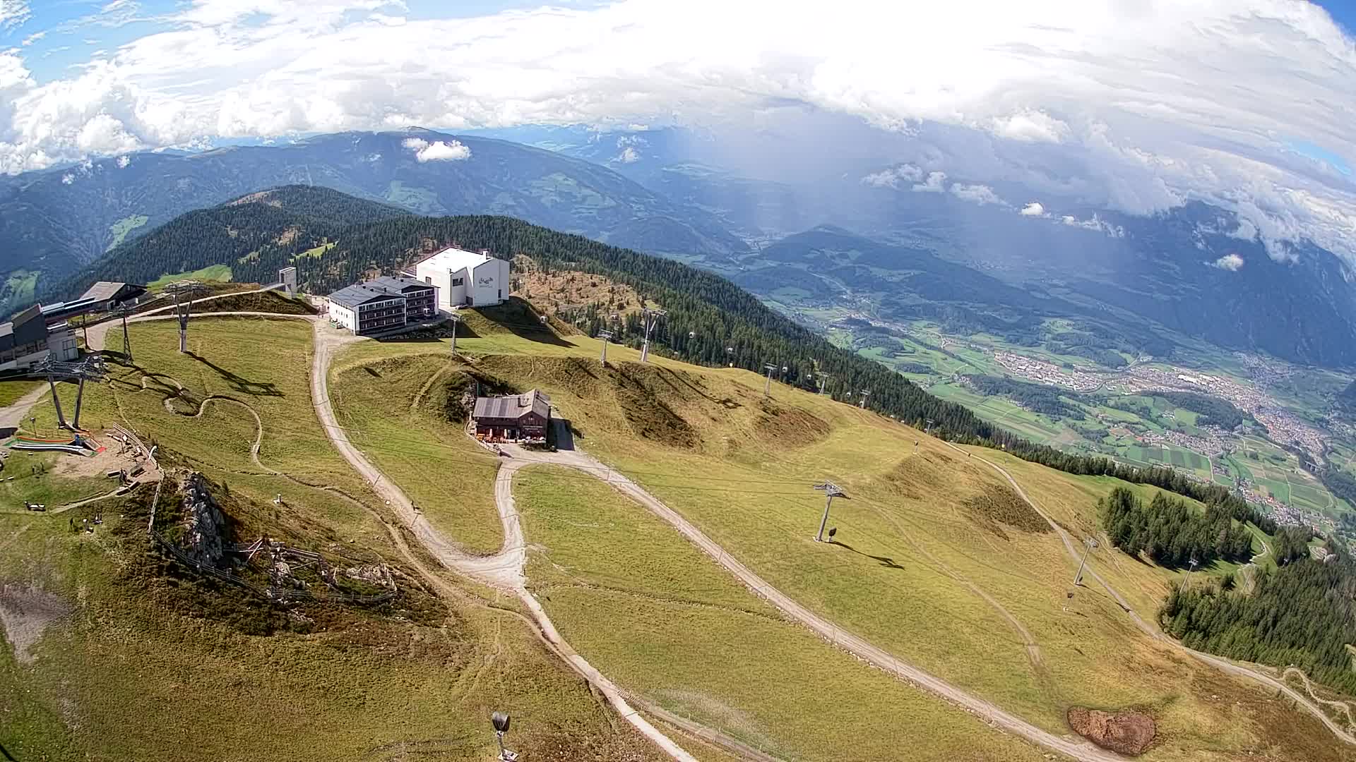 Kronplatz peak Ski resort | view to Bruneck