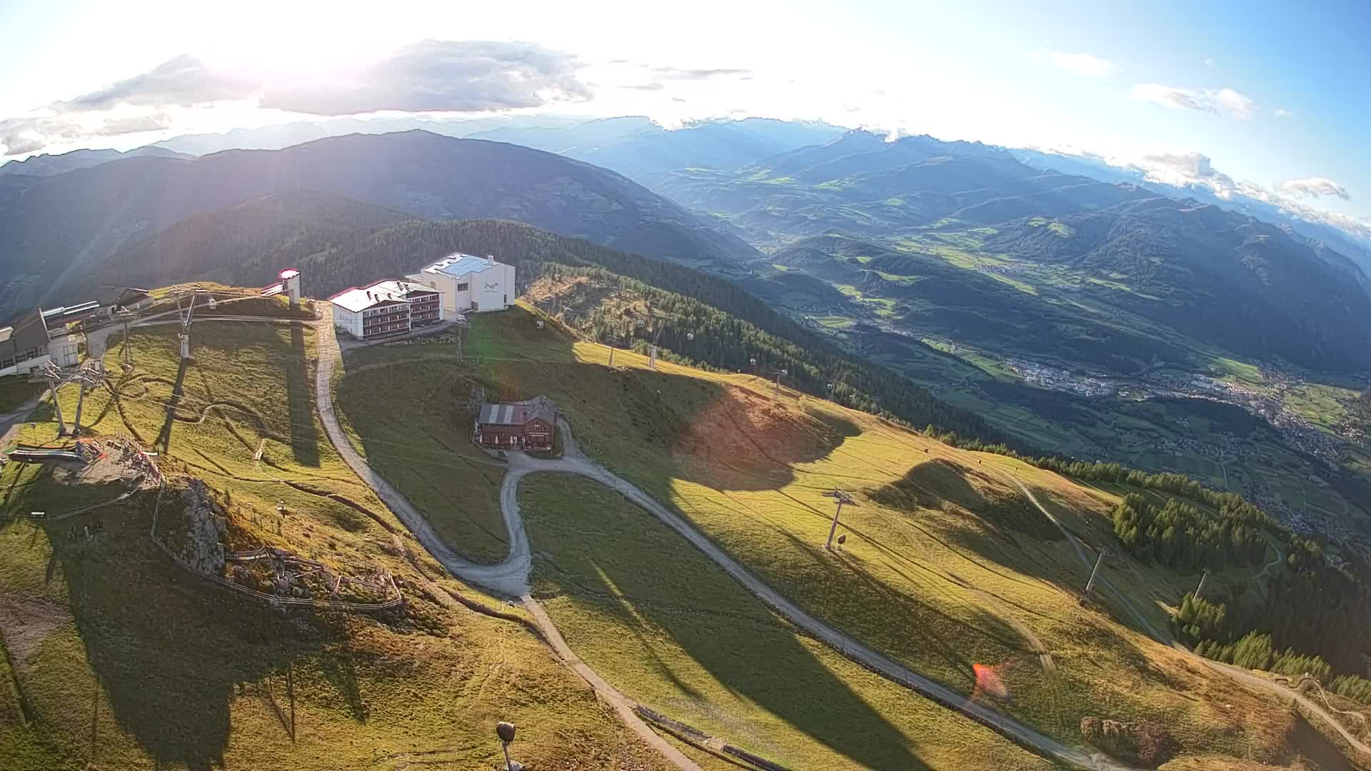 Station de ski Kronplatz sommet | vue sur Brunico