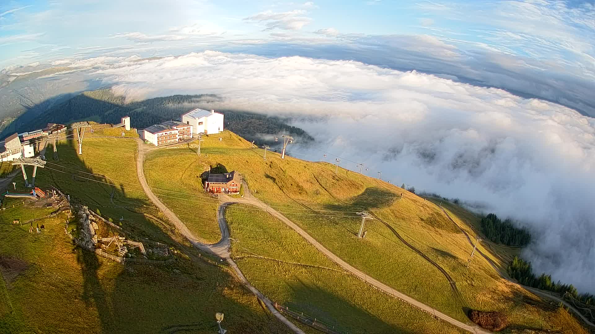 Kronplatz peak Ski resort | view to Bruneck
