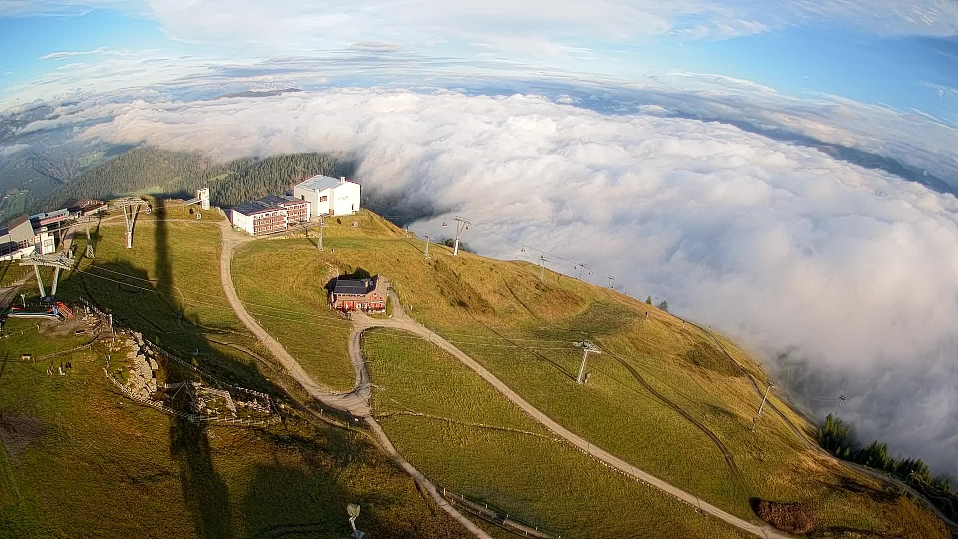 Kronplatz peak Ski resort | view to Bruneck