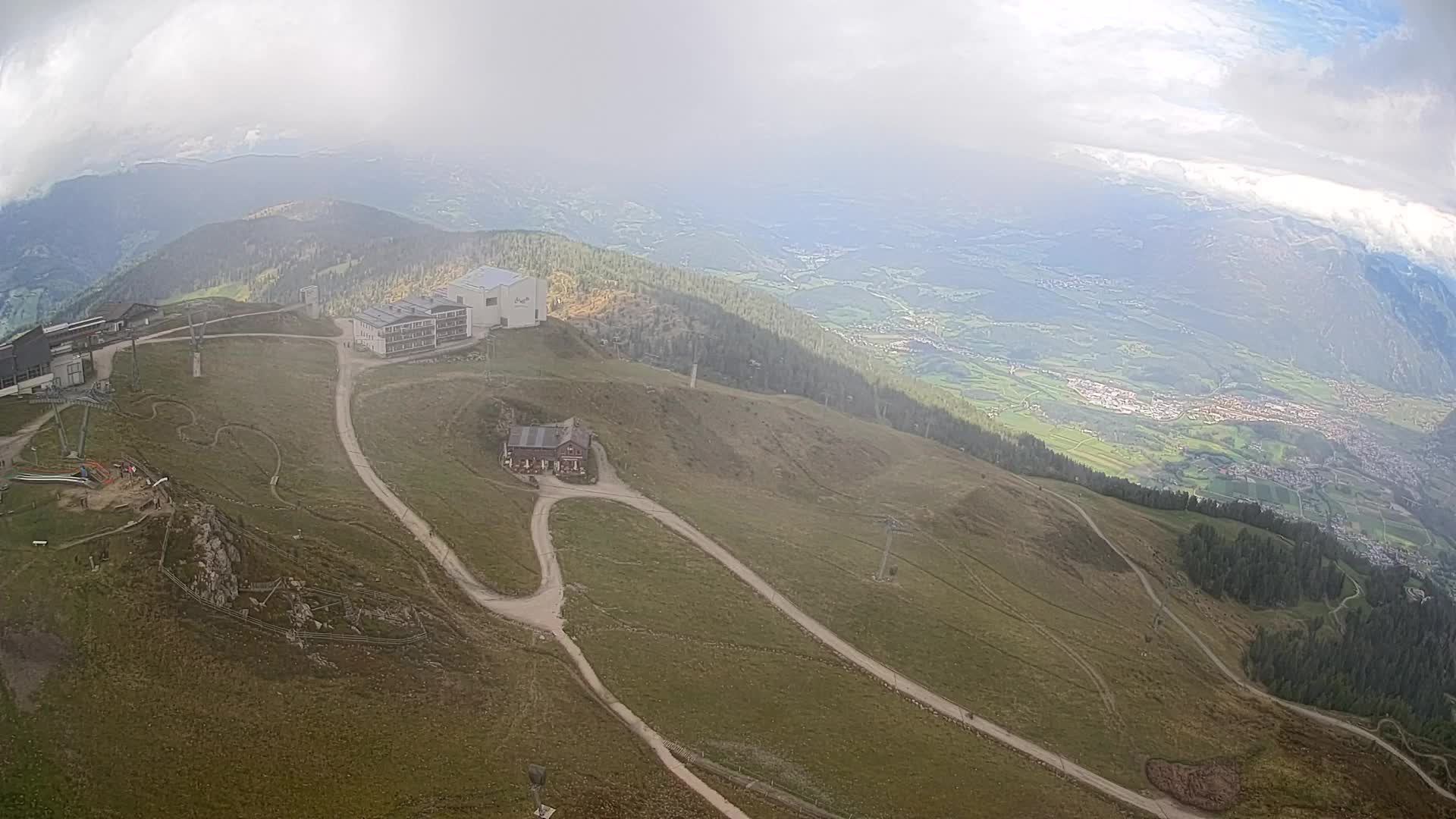 Kronplatz peak Ski resort | view to Bruneck