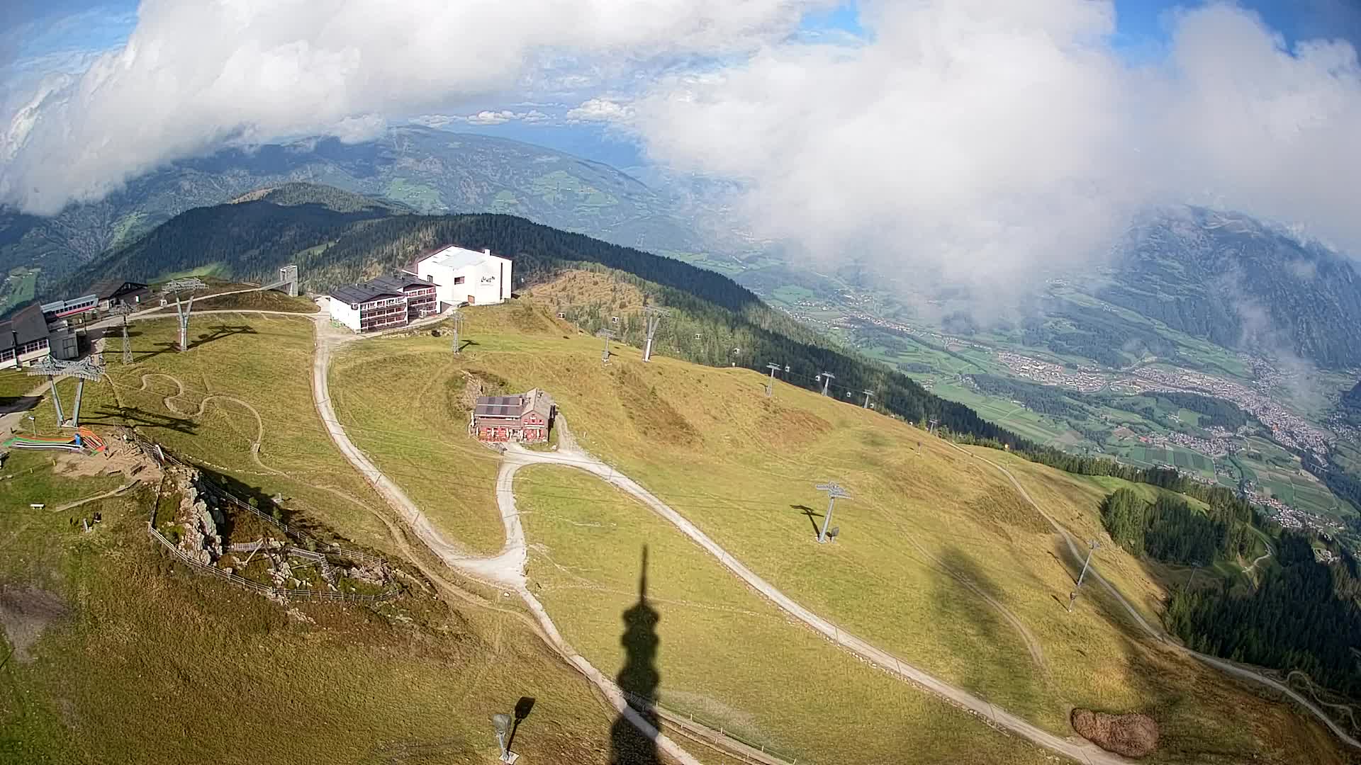 Skigebiet Kronplatz Gipfel | Blick auf Bruneck