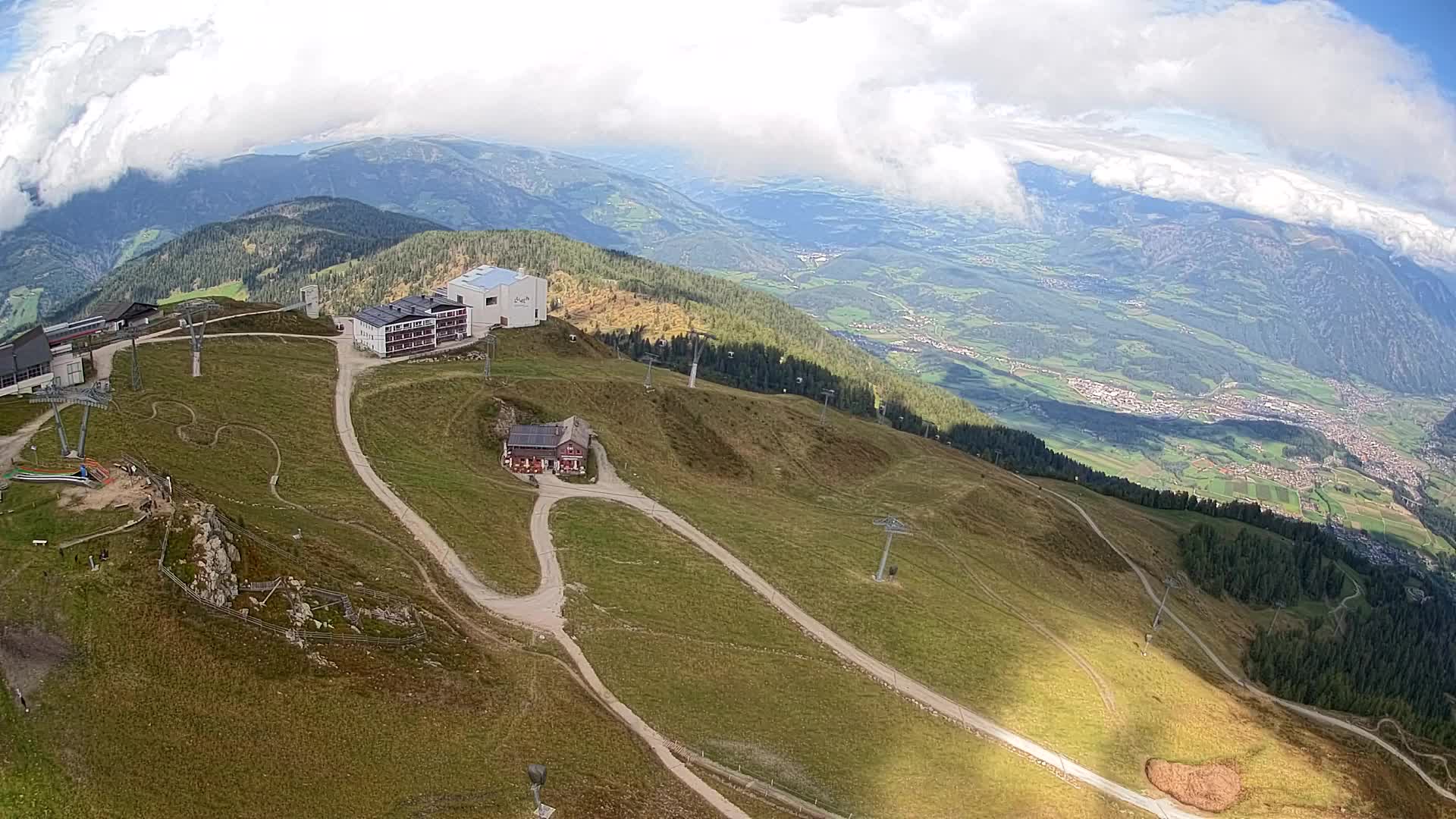 Smučišče Kronplatz – vrh | pogled na Bruneck