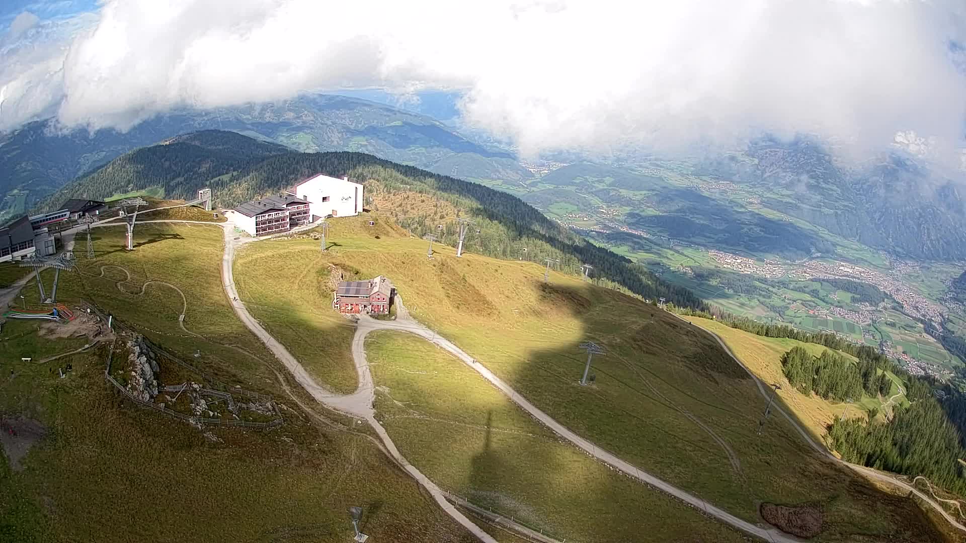 Skigebiet Kronplatz Gipfel | Blick auf Bruneck