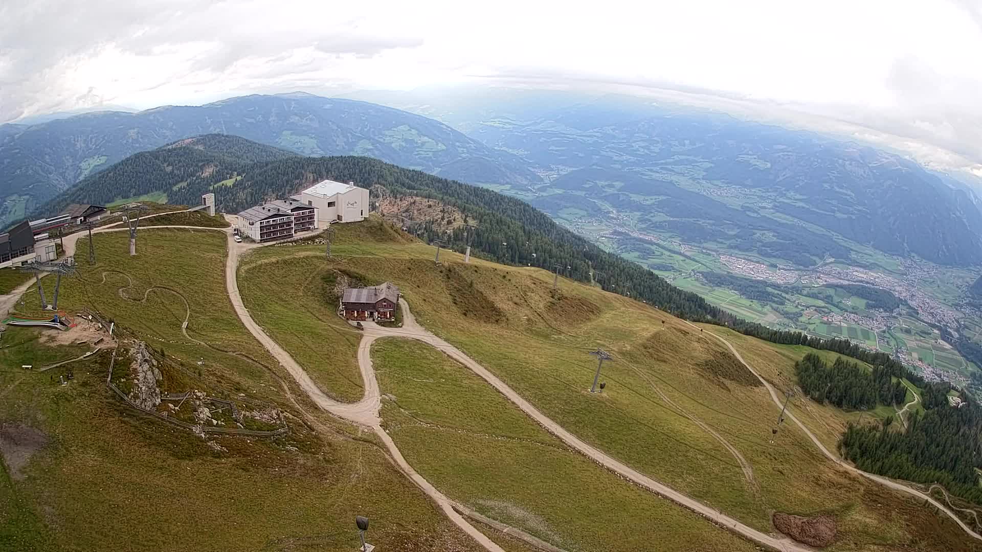Smučišče Kronplatz – vrh | pogled na Bruneck