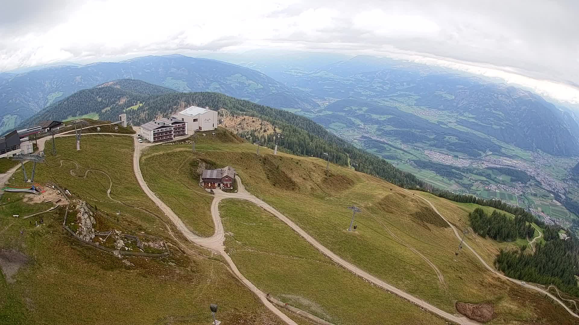 Smučišče Kronplatz – vrh | pogled na Bruneck