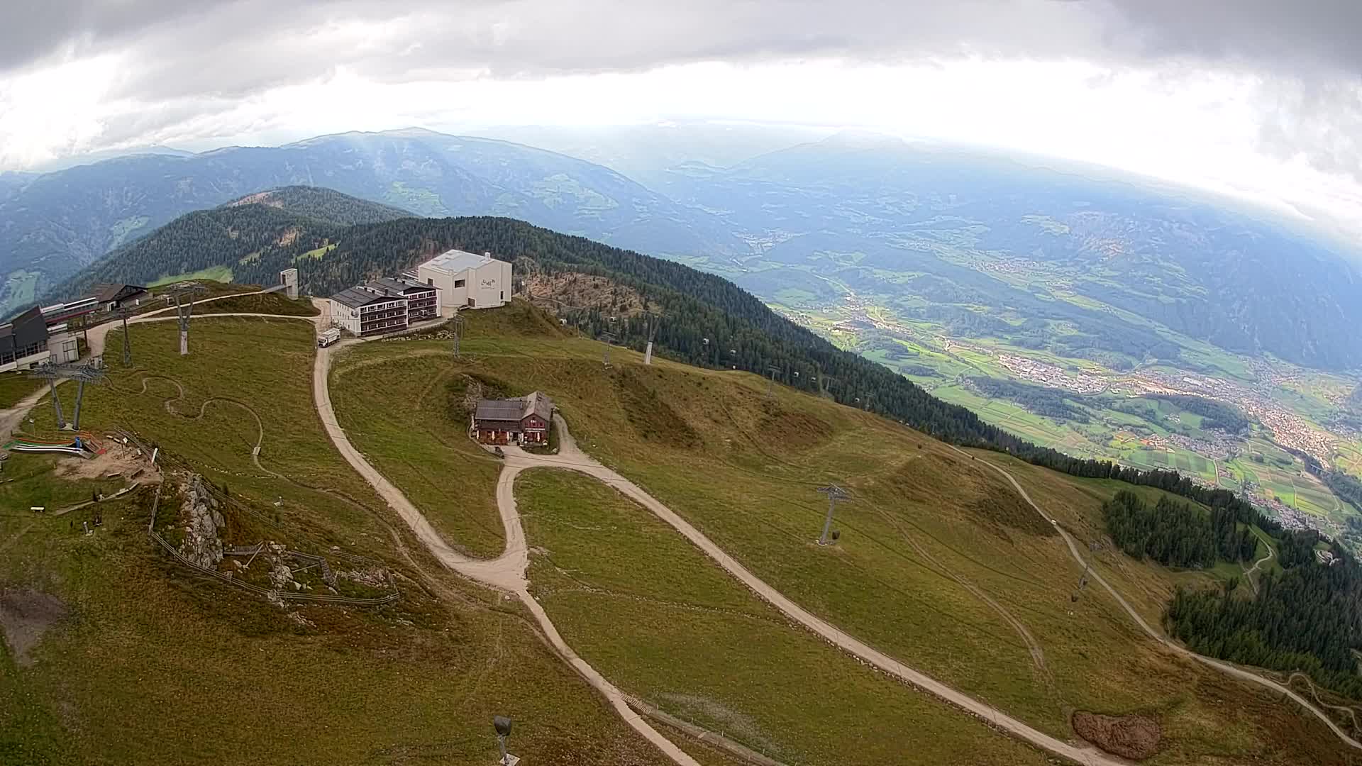 Smučišče Kronplatz – vrh | pogled na Bruneck