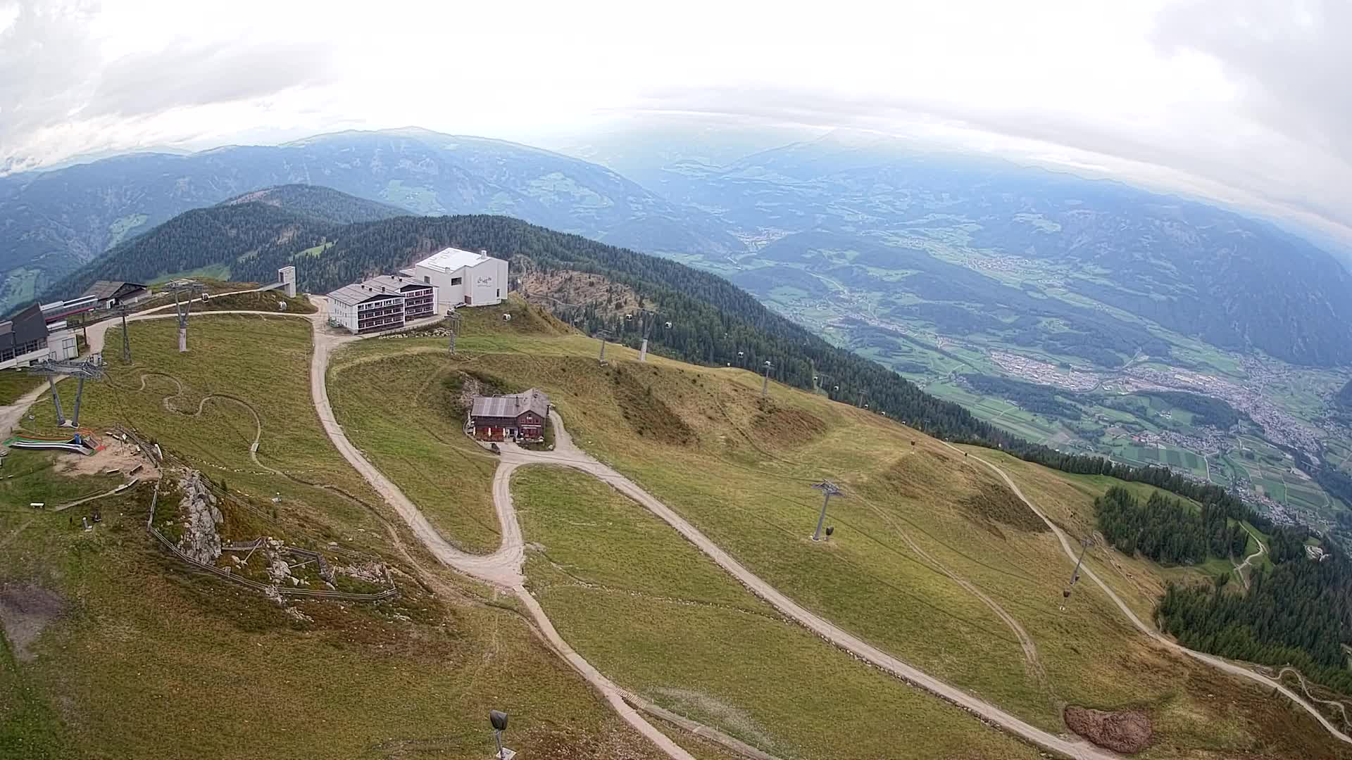 Kronplatz peak Ski resort | view to Bruneck