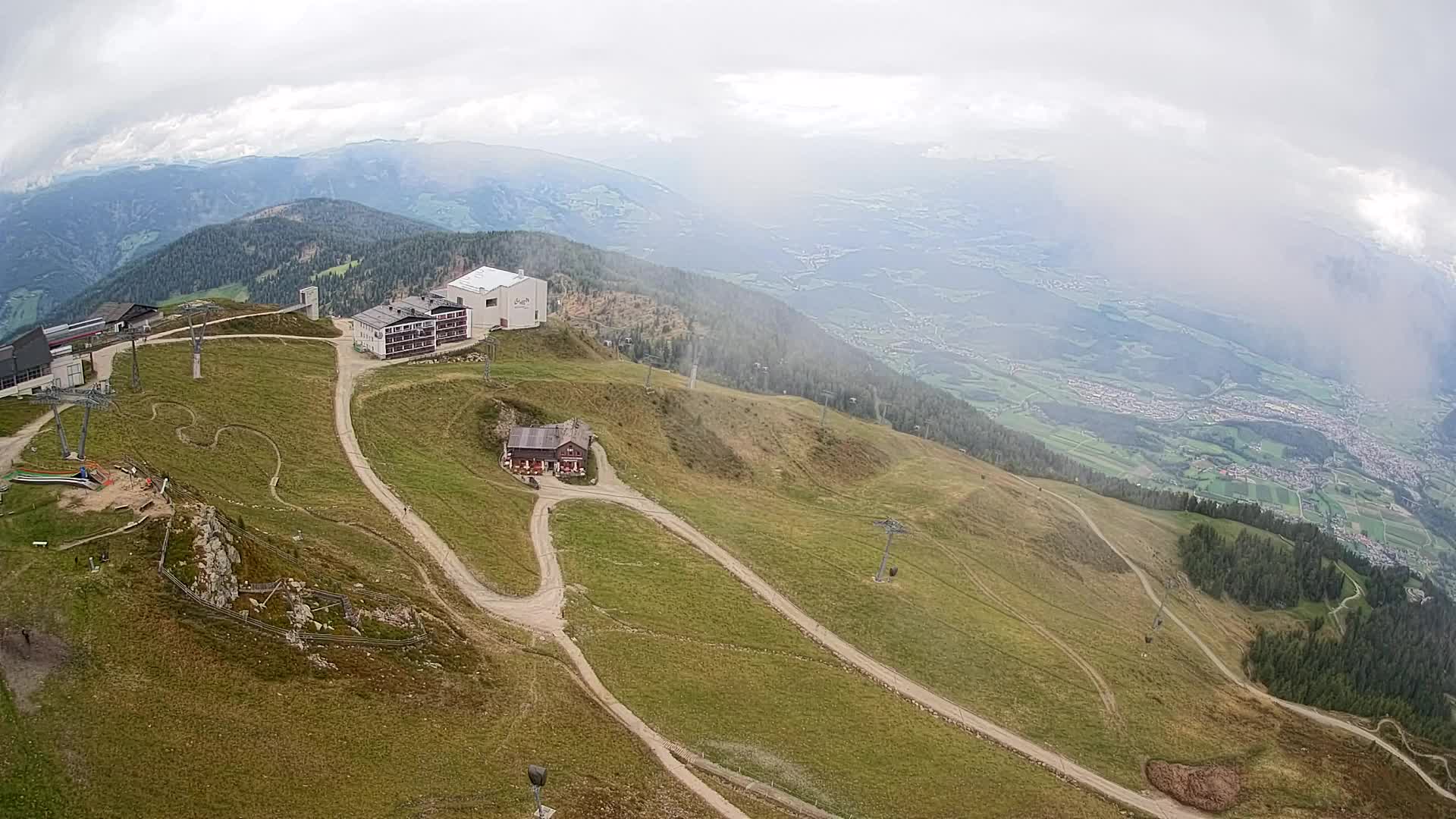 Kronplatz peak Ski resort | view to Bruneck