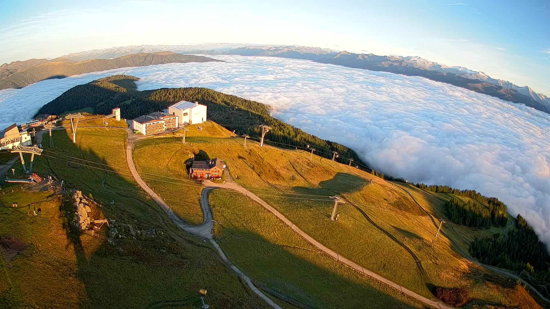 Kronplatz peak Ski resort | view to Bruneck