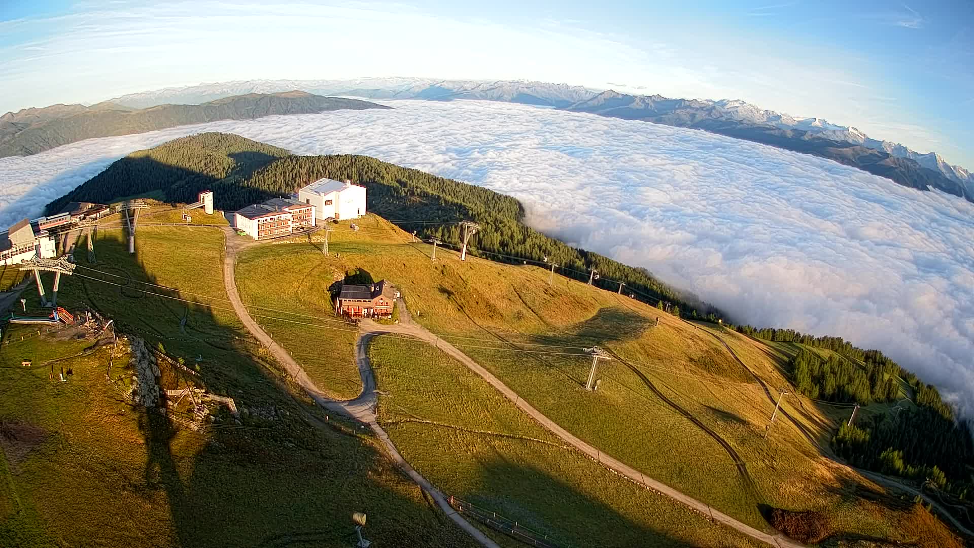 Skigebiet Kronplatz Gipfel | Blick auf Bruneck