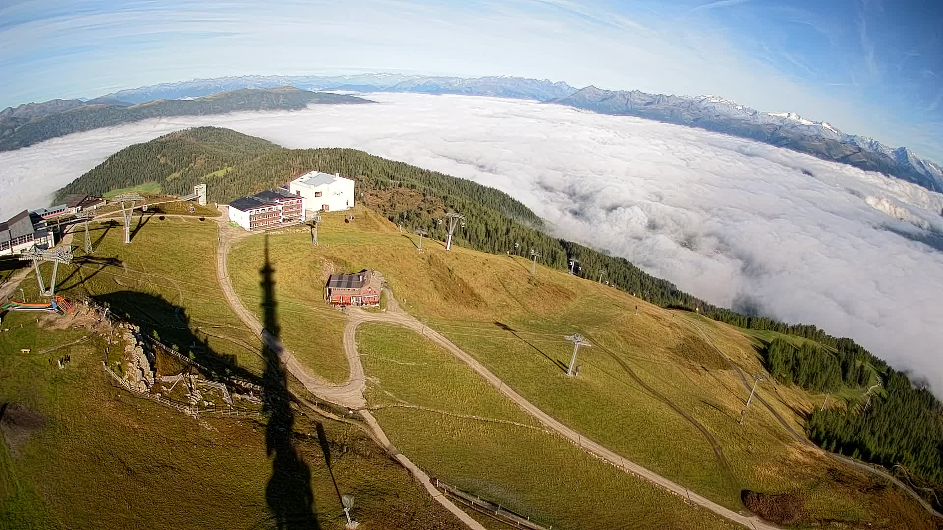 Stazione sciistica di Plan de Corones | vista su Brunico