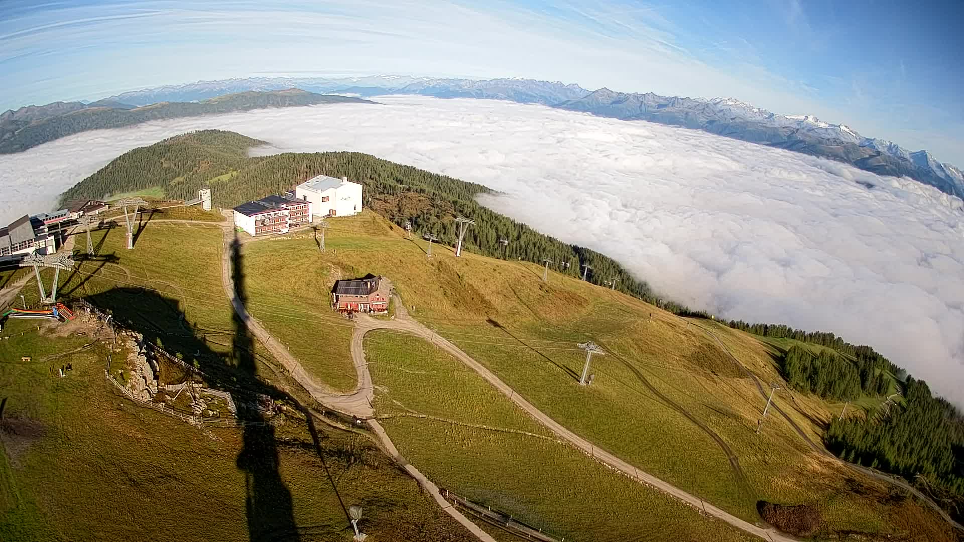 Stazione sciistica di Plan de Corones | vista su Brunico