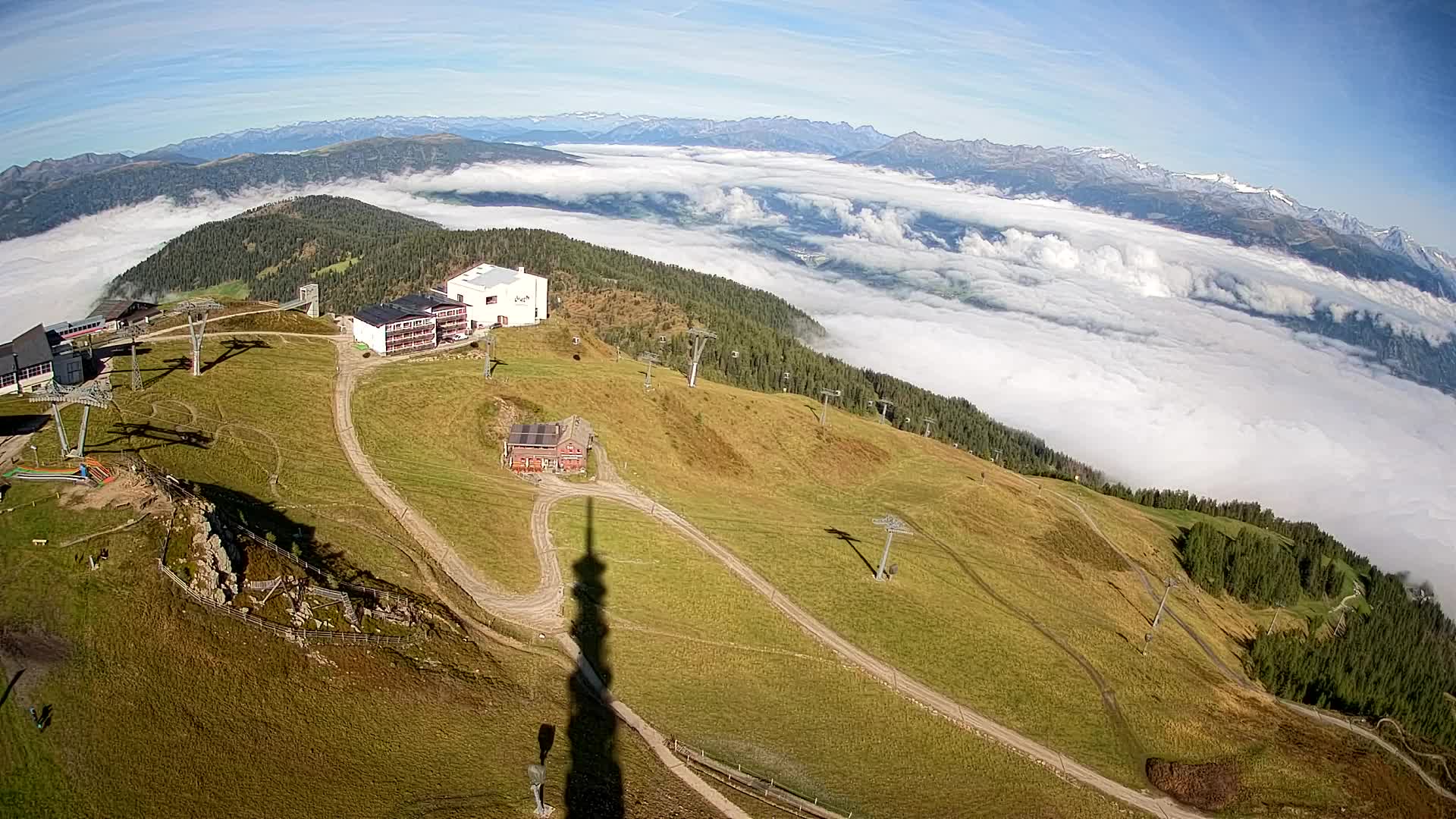 Kronplatz peak Ski resort | view to Bruneck