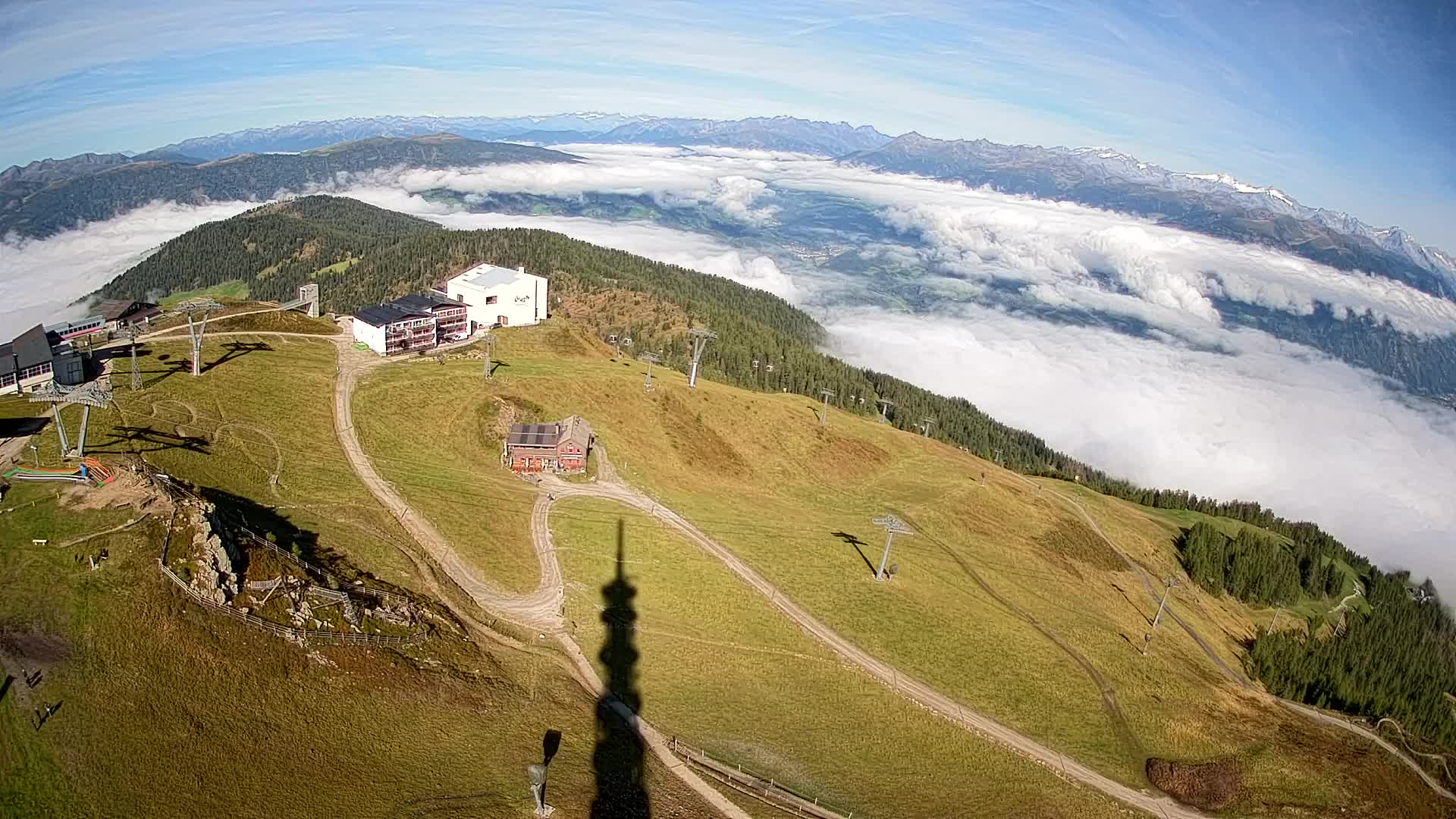 Stazione sciistica di Plan de Corones | vista su Brunico