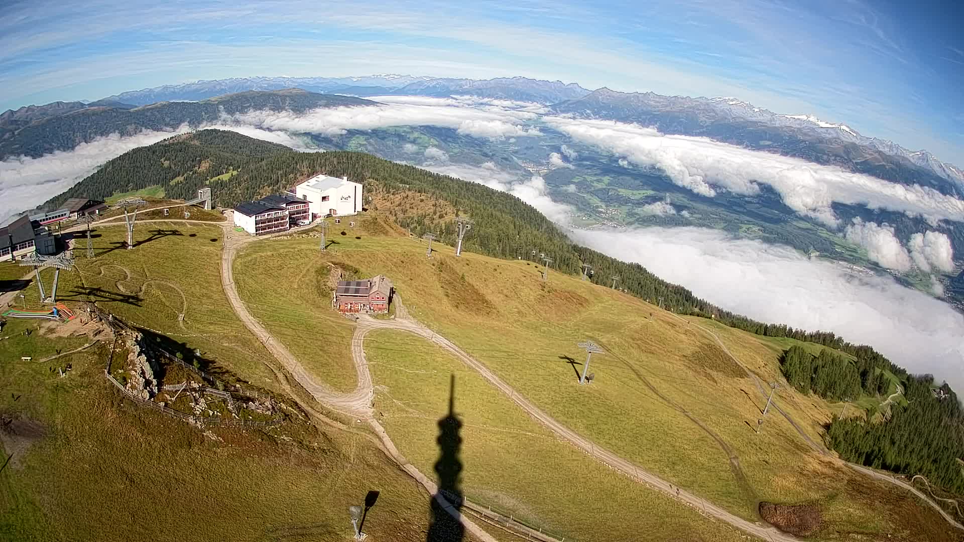 Skigebiet Kronplatz Gipfel | Blick auf Bruneck
