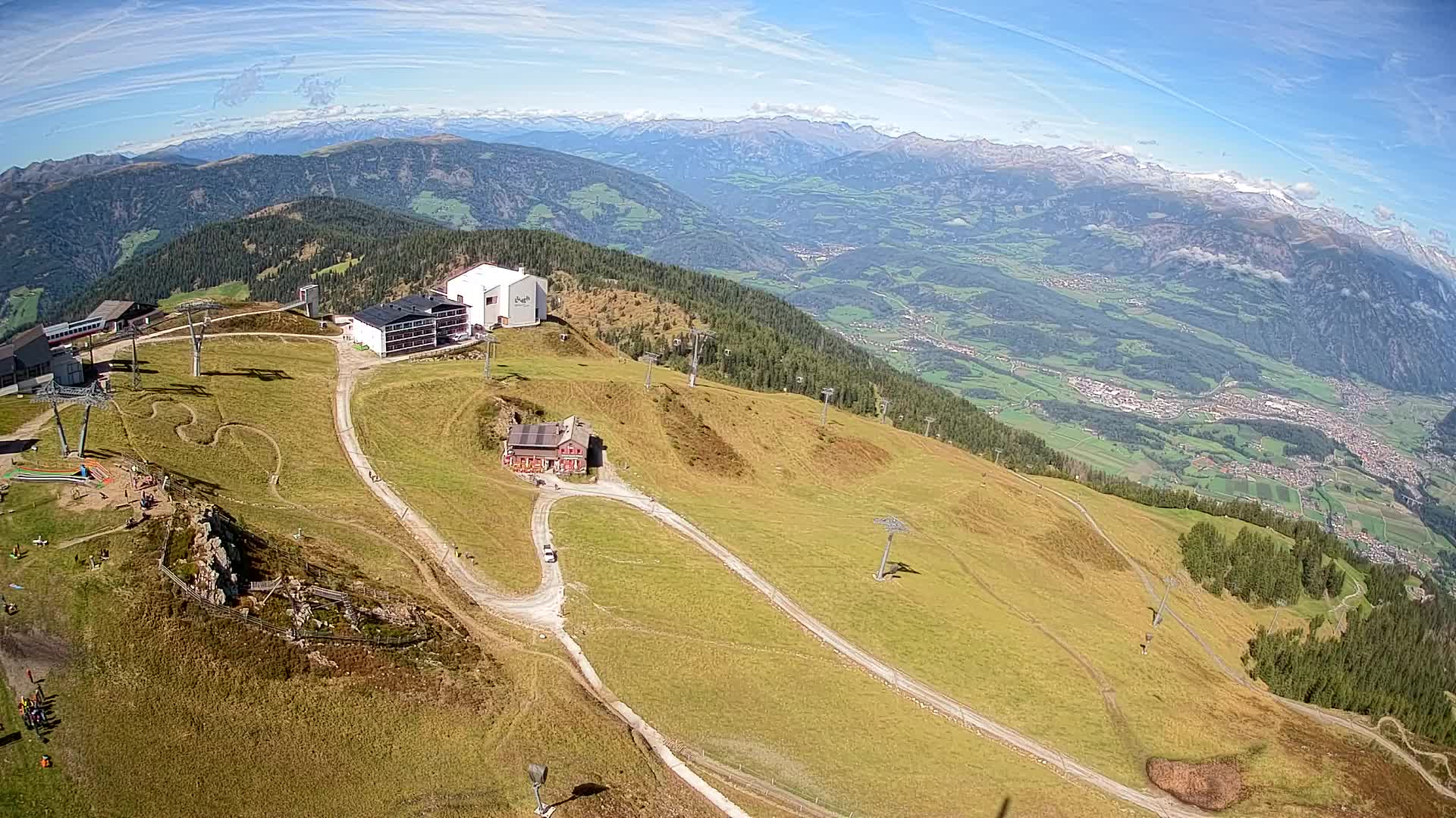 Kronplatz peak Ski resort | view to Bruneck