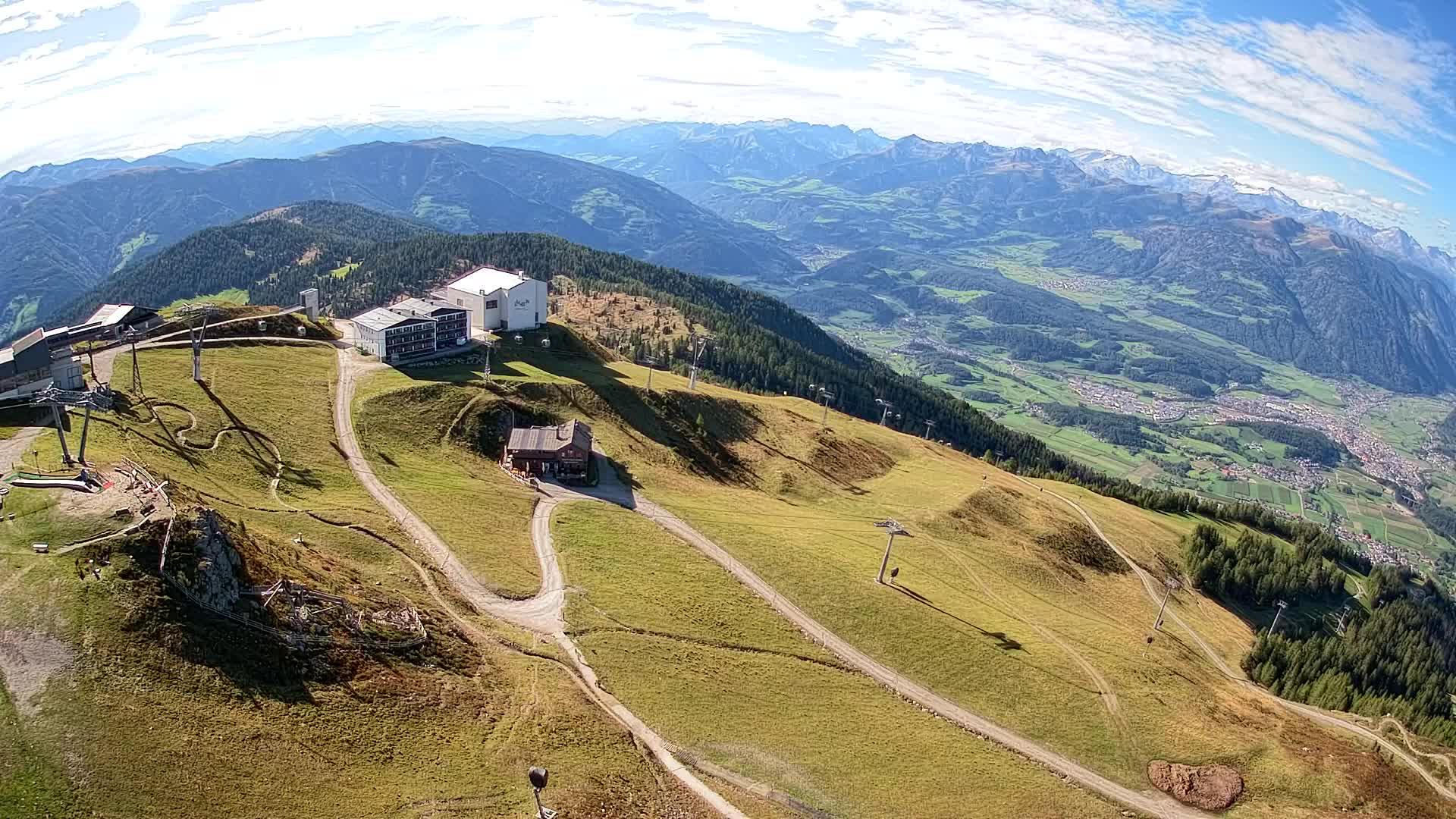 Skigebiet Kronplatz Gipfel | Blick auf Bruneck