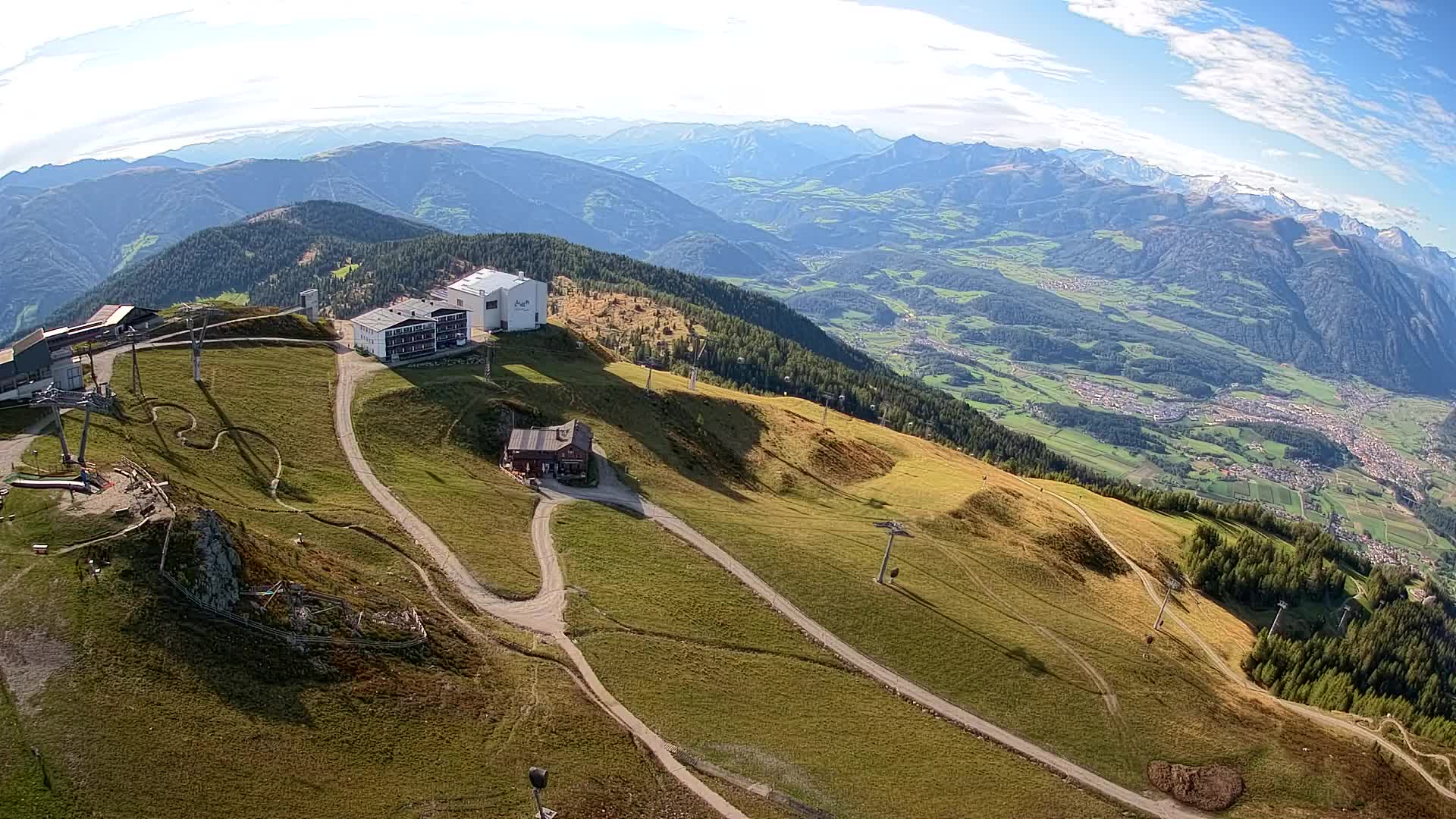 Skigebiet Kronplatz Gipfel | Blick auf Bruneck