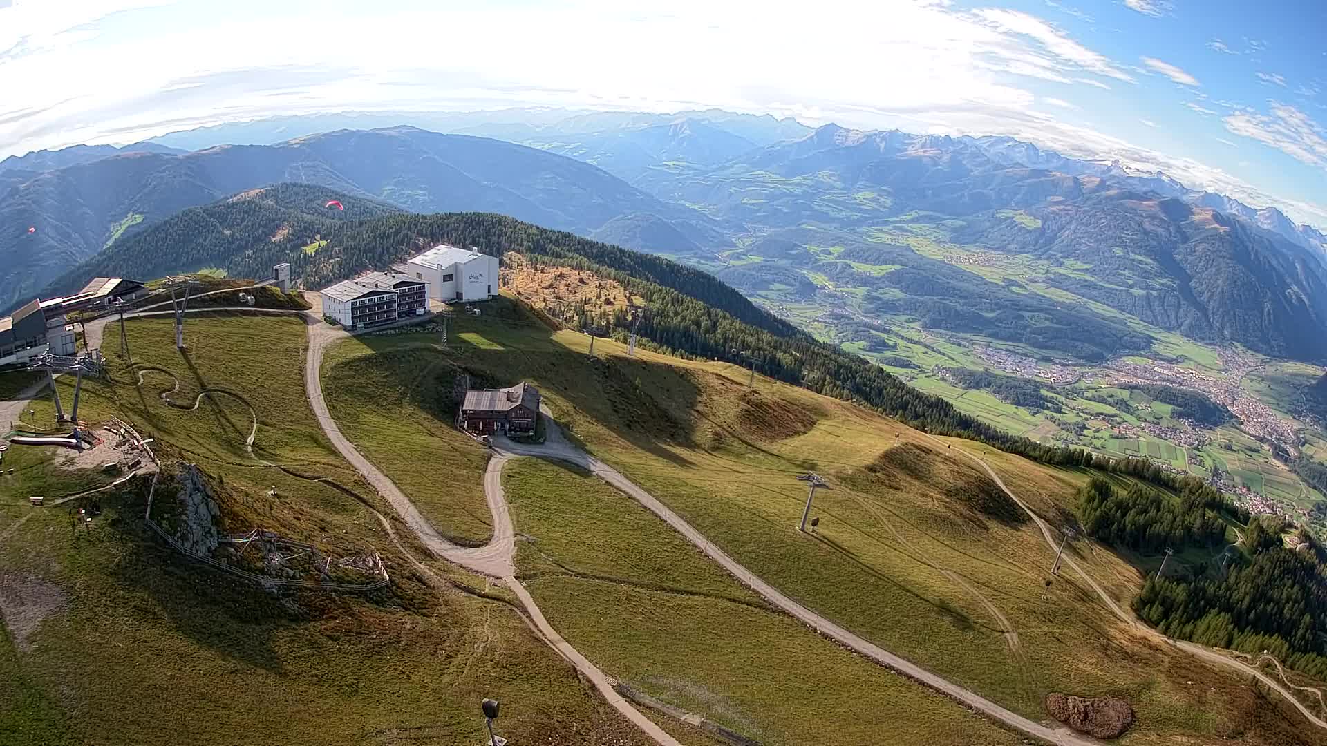 Station de ski Kronplatz sommet | vue sur Brunico