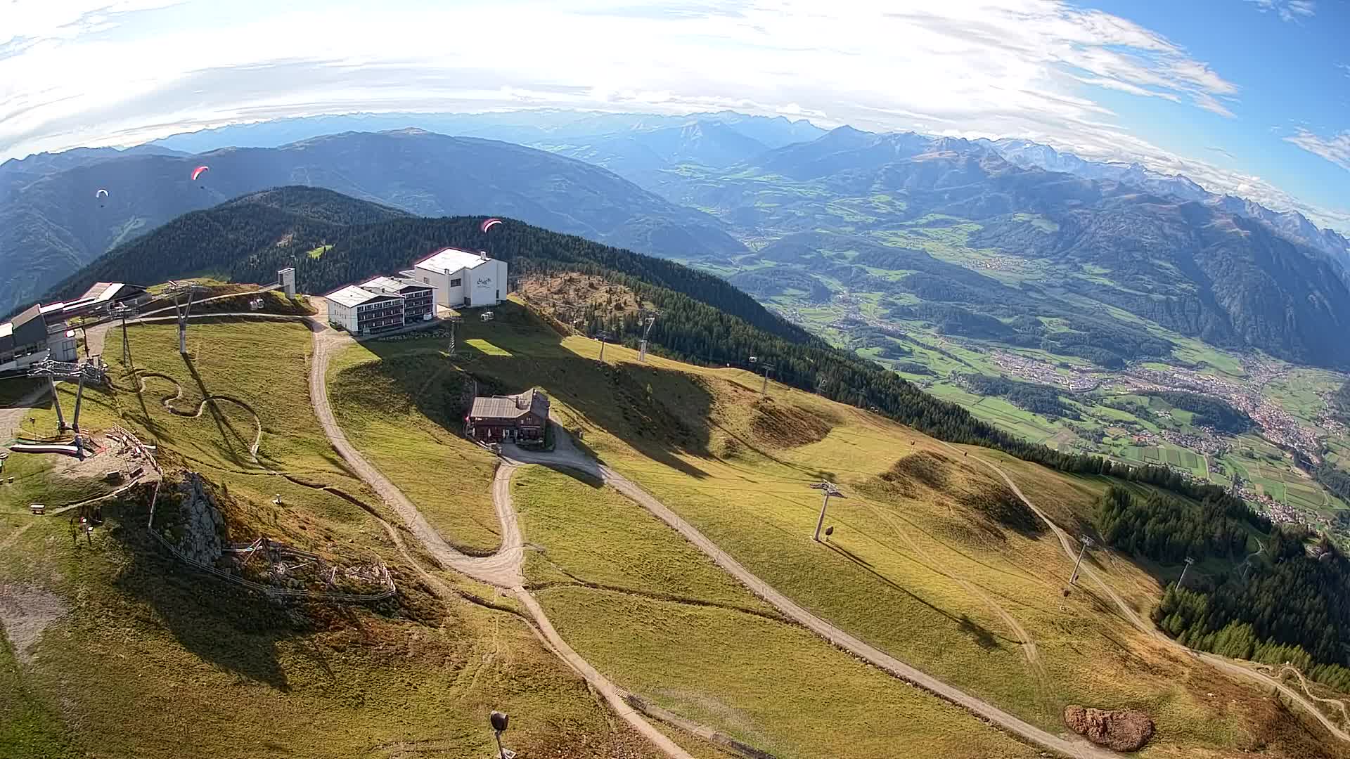 Station de ski Kronplatz sommet | vue sur Brunico